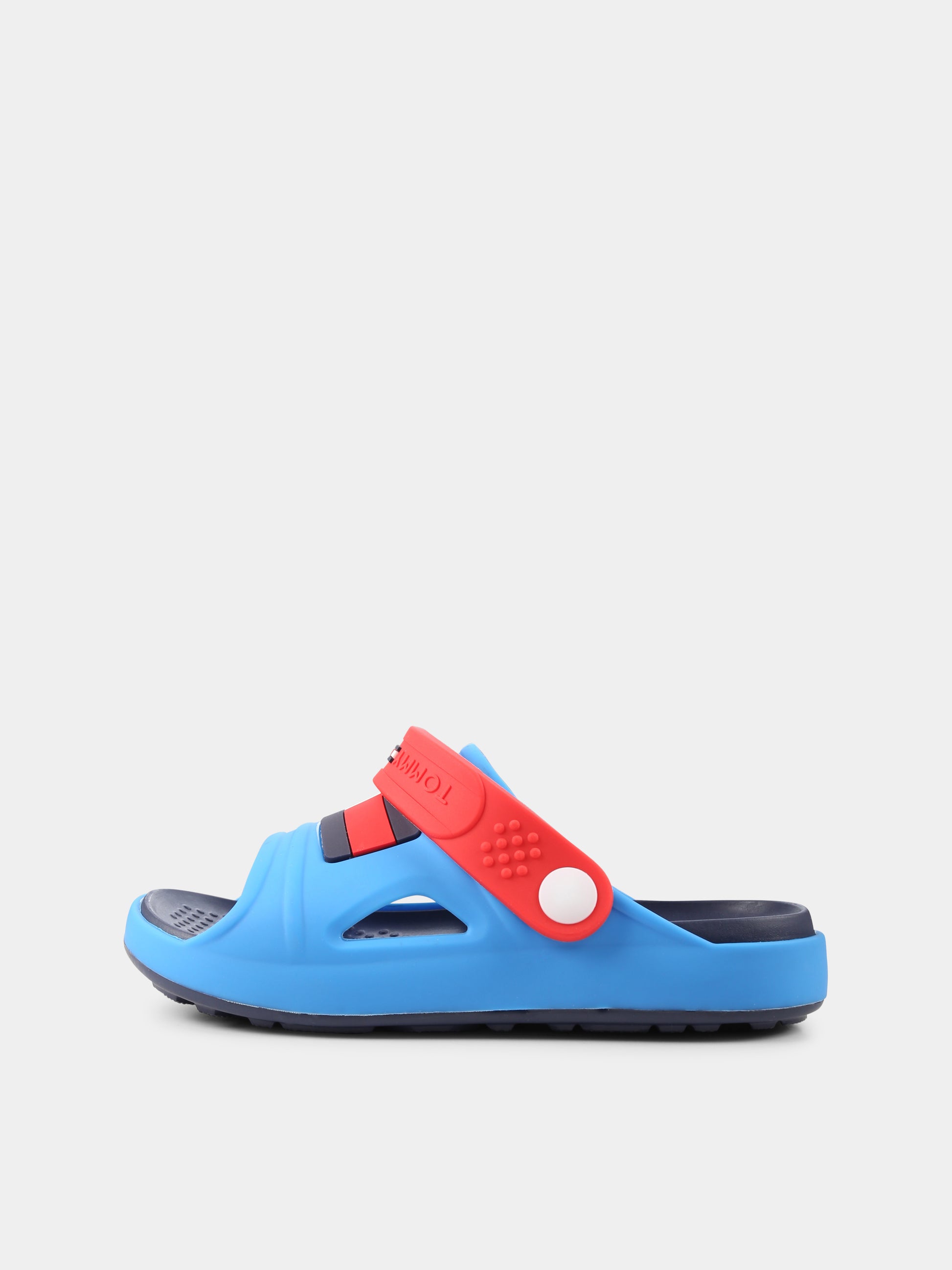 Sandali azzurri per bambino con bandierina,Tommy Hilfiger Junior,T3X2 33905 0083A715