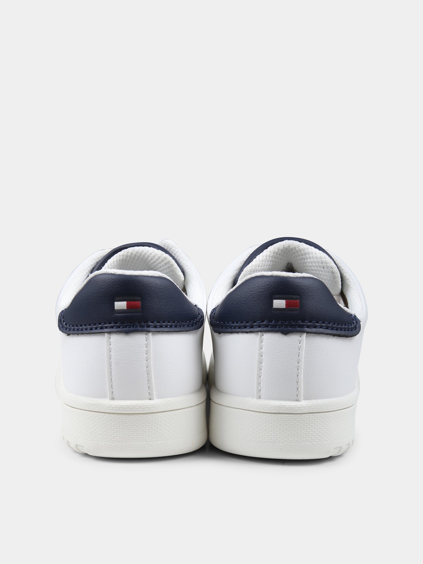 Sneakers bianche per bambini con logo,Tommy Hilfiger Junior,T3X9 33848 1355X336