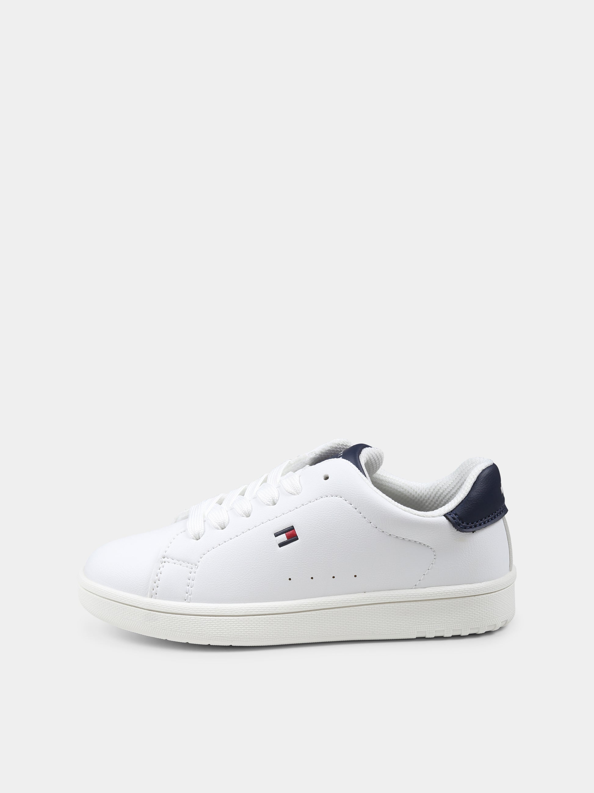 Sneakers bianche per bambini con logo,Tommy Hilfiger Junior,T3X9 33848 1355X336