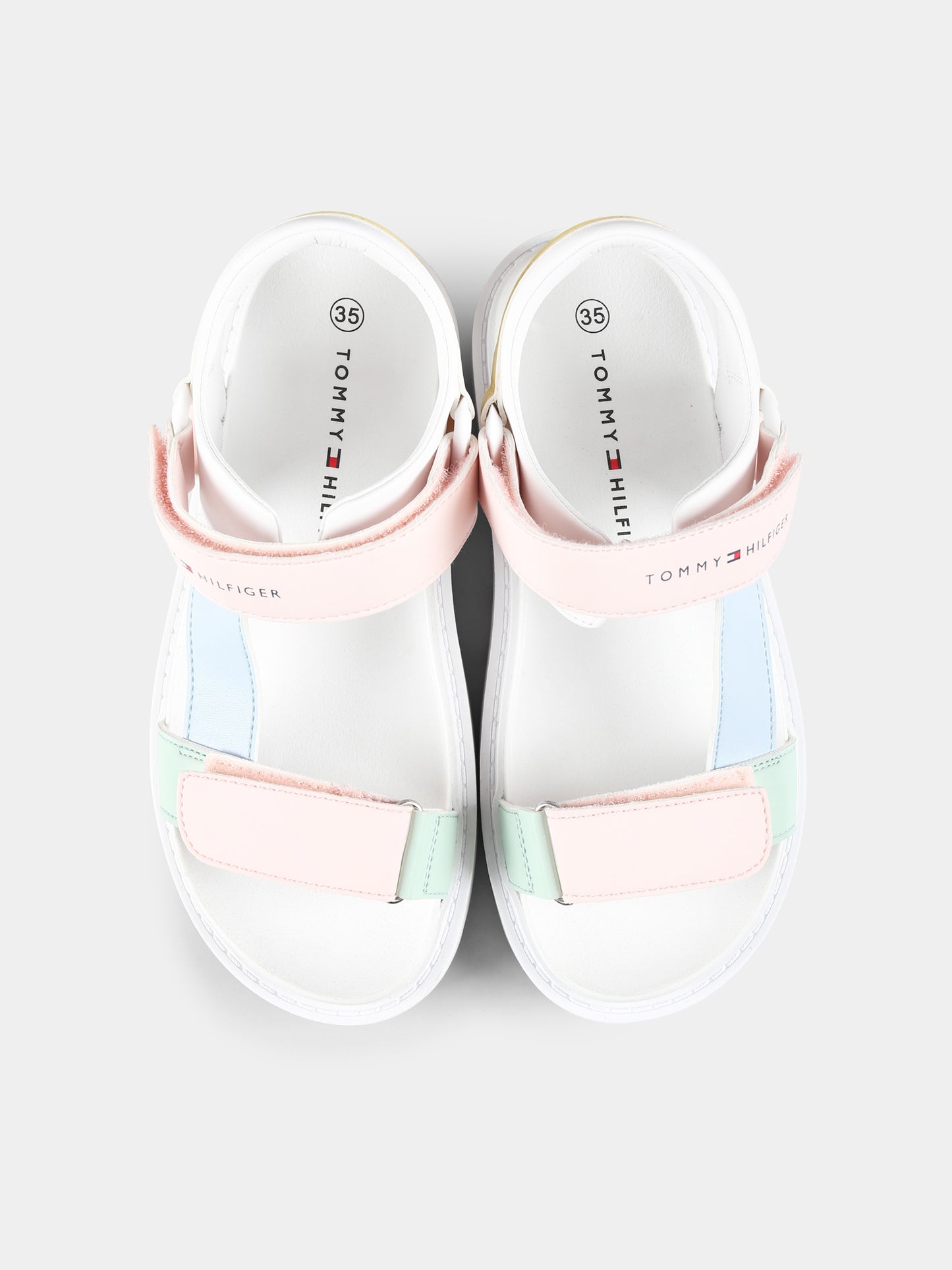 Sandali multicolor per bambina con logo,Tommy Hilfiger Junior,T3A2 33786 0326Y913