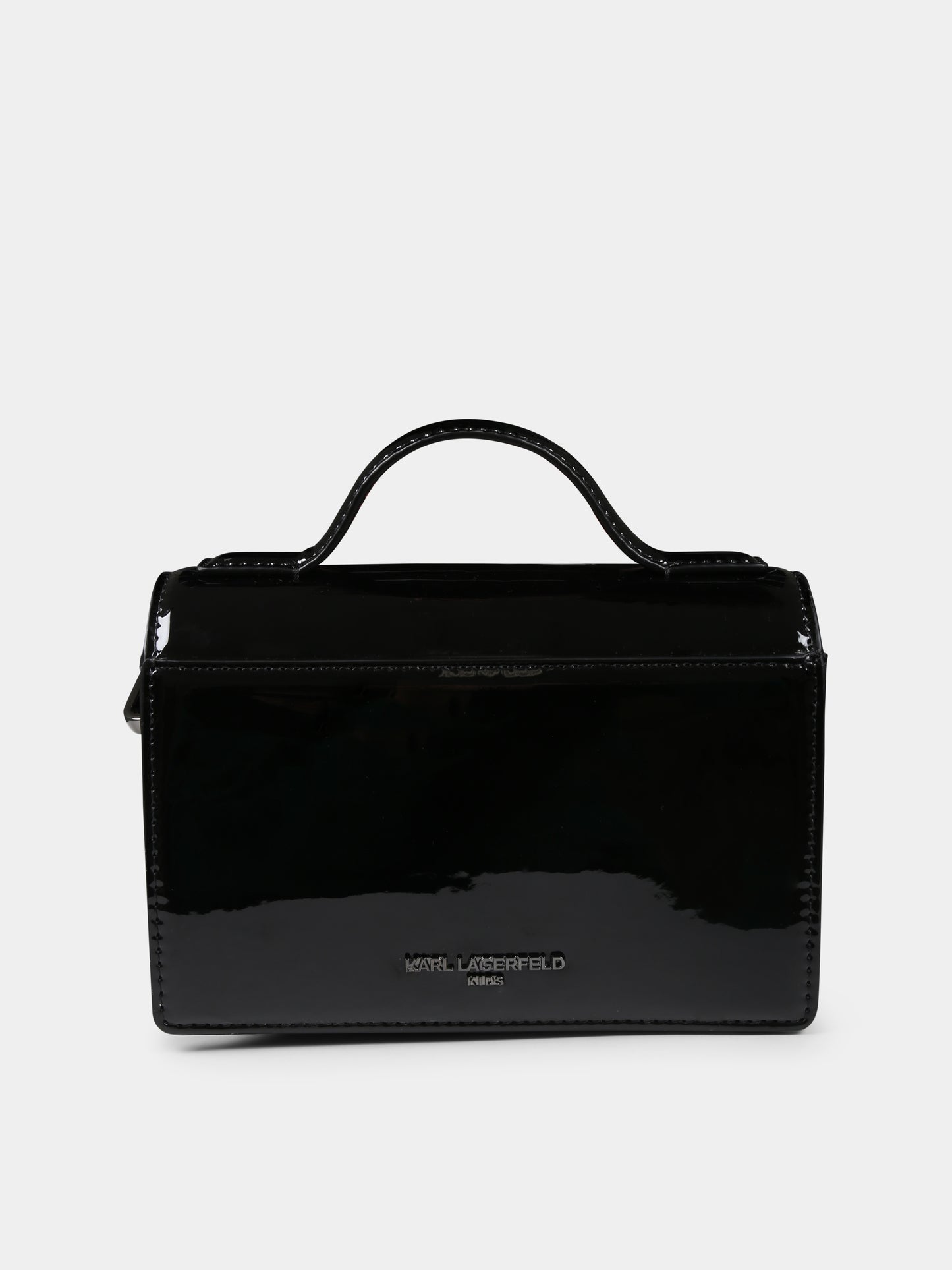 Borsa nera per bambina con logo,Karl Lagerfeld Kids,Z30405 09B