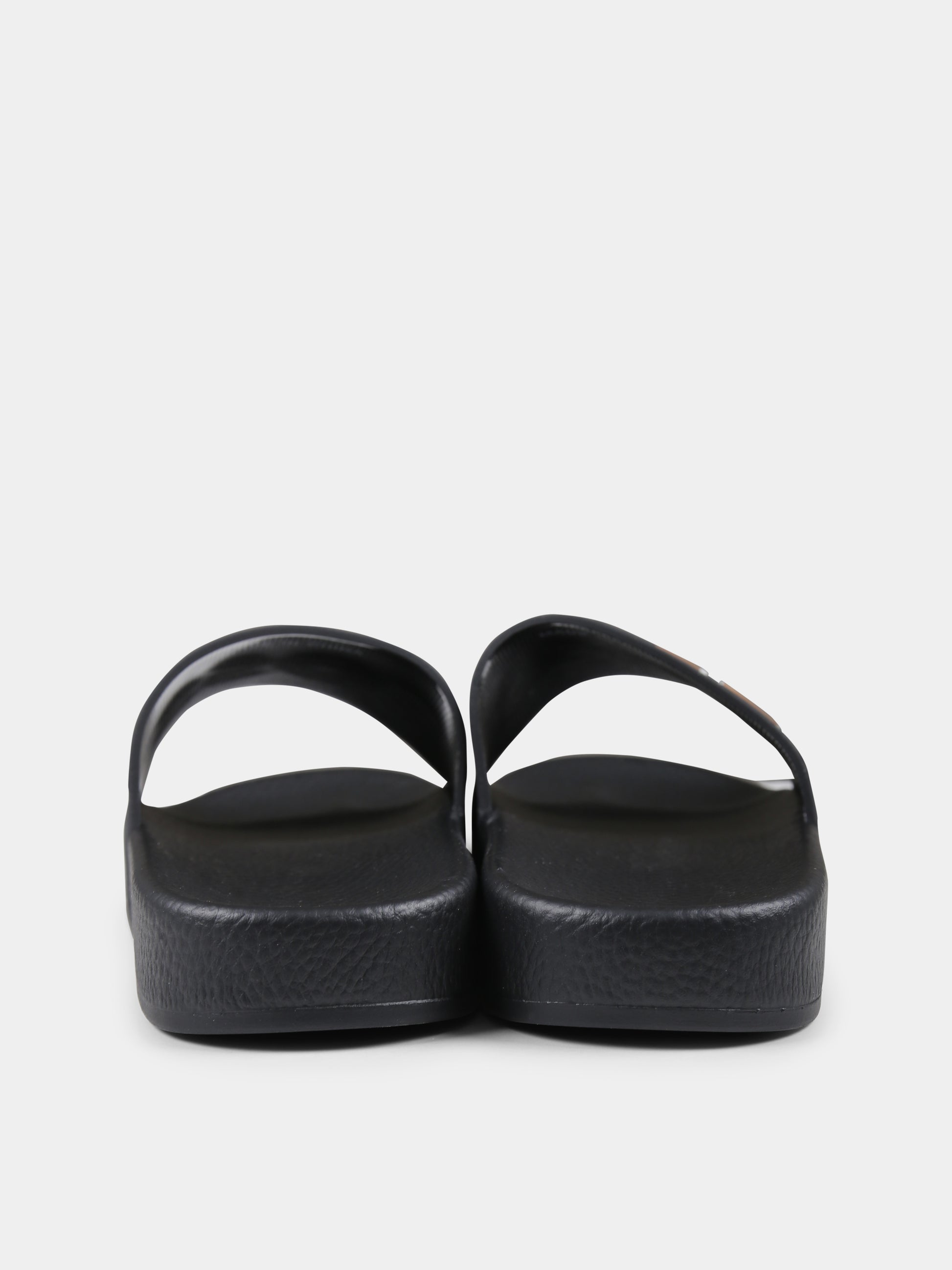 Ciabatte nere per bambino con logo,Boss,J52269 09B