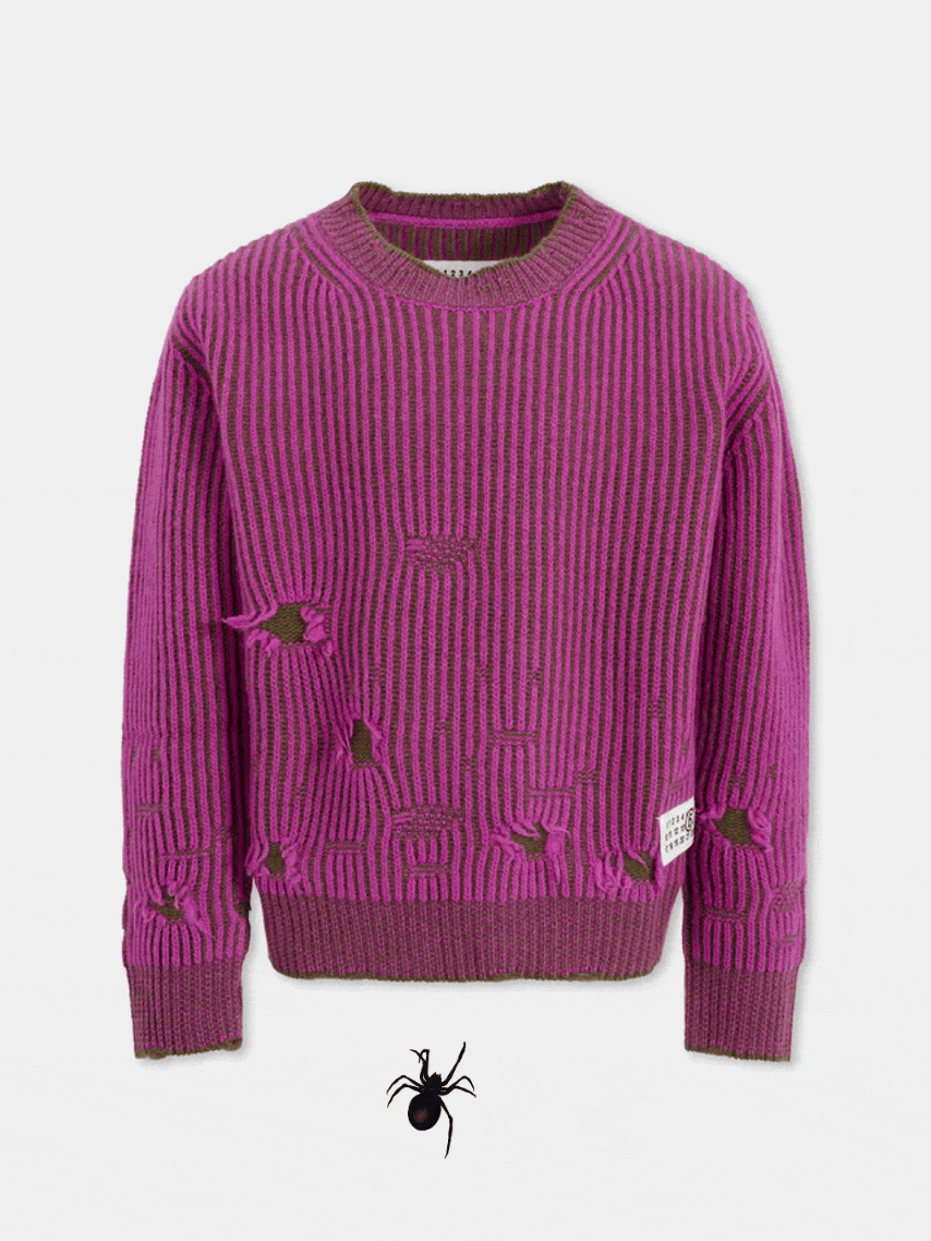Purple sweater for girl with logo