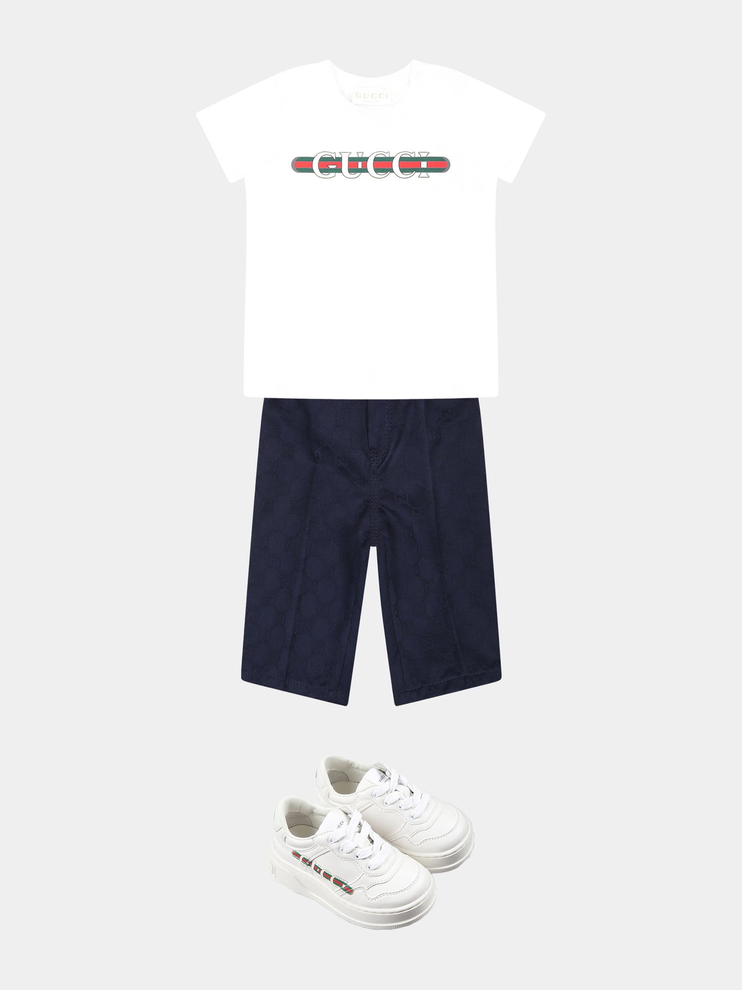 White t-shirt for babykids with logo