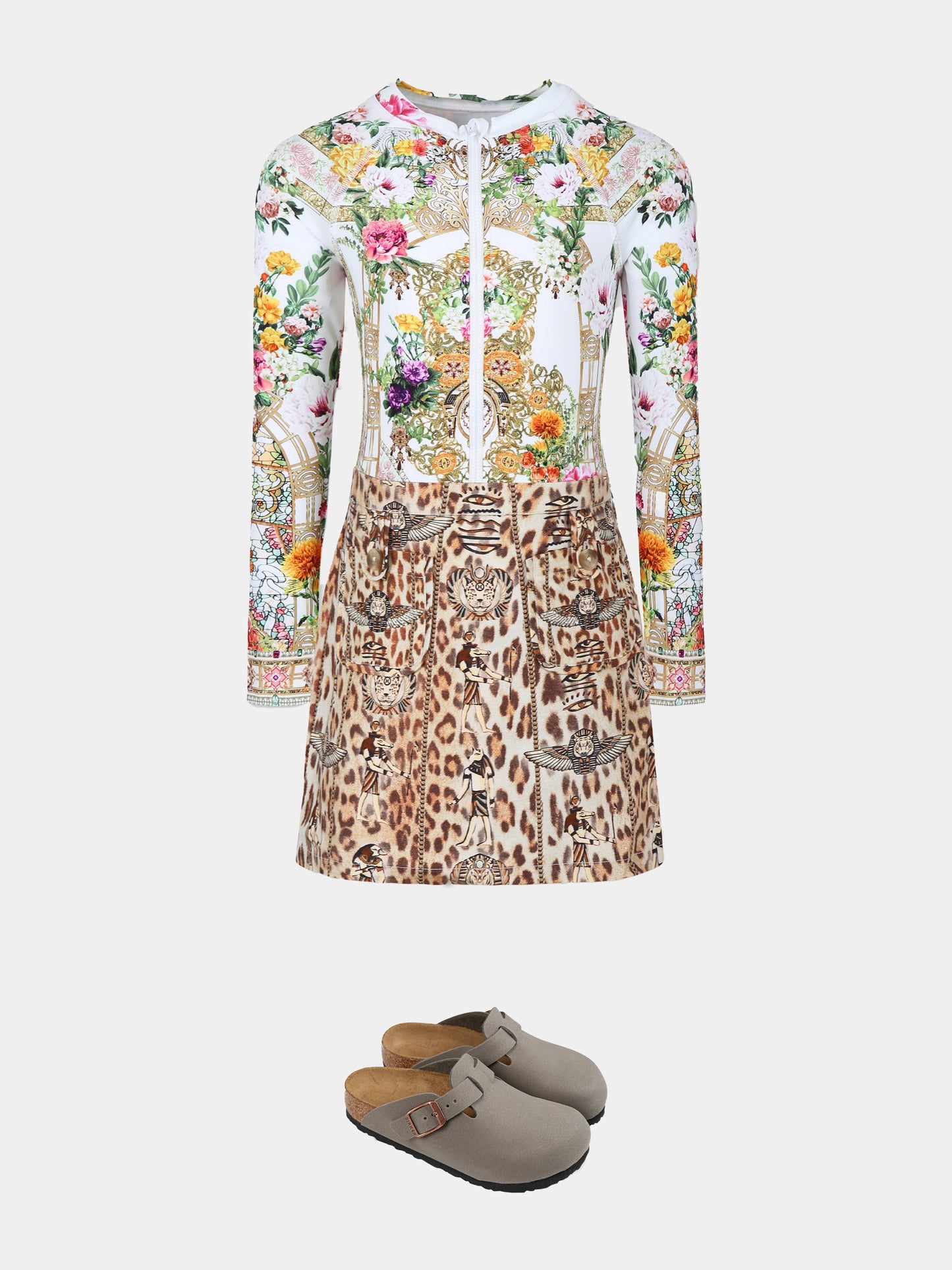 Ivory swimsuit for girl