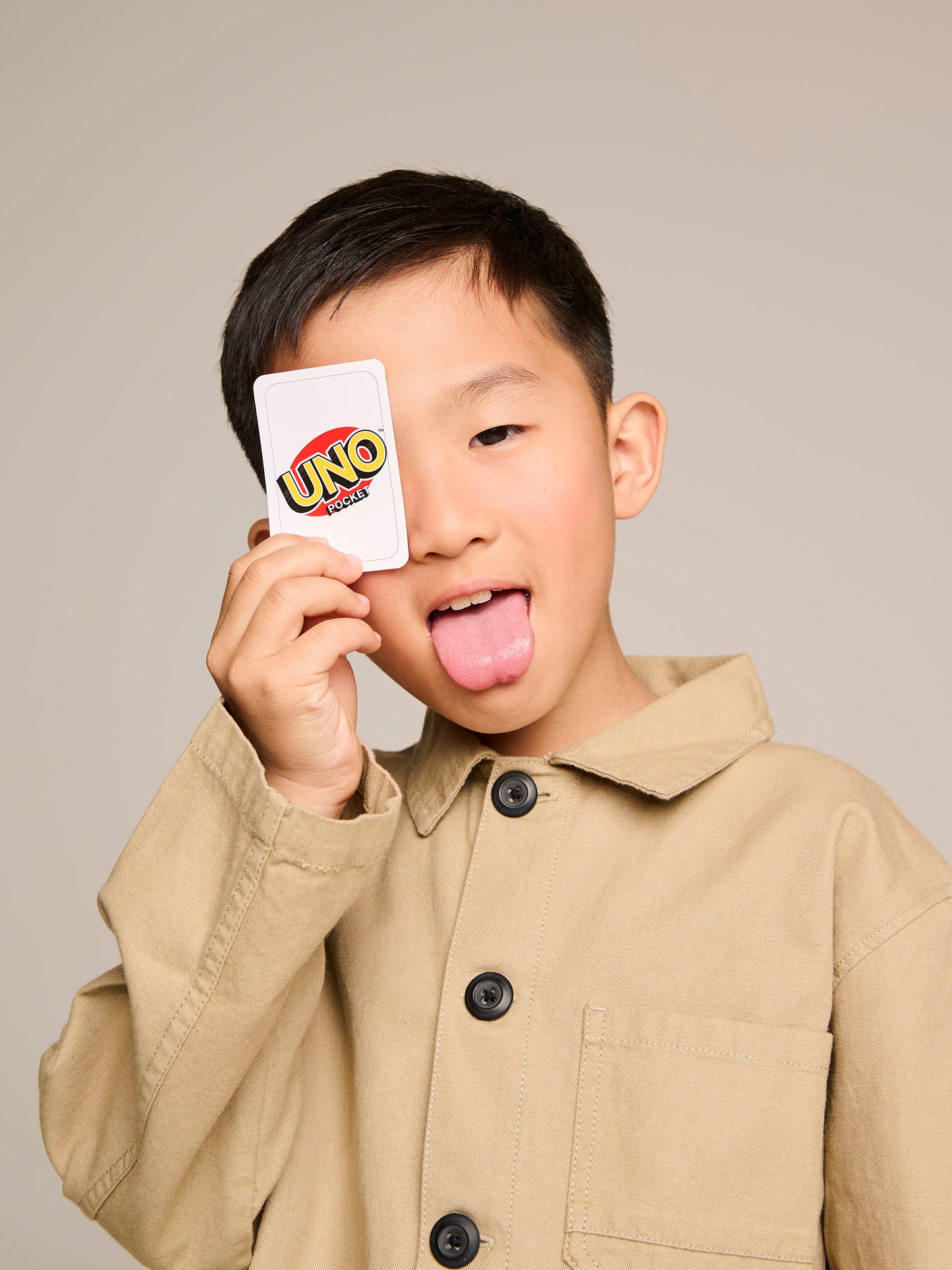 UNO card game for children with case