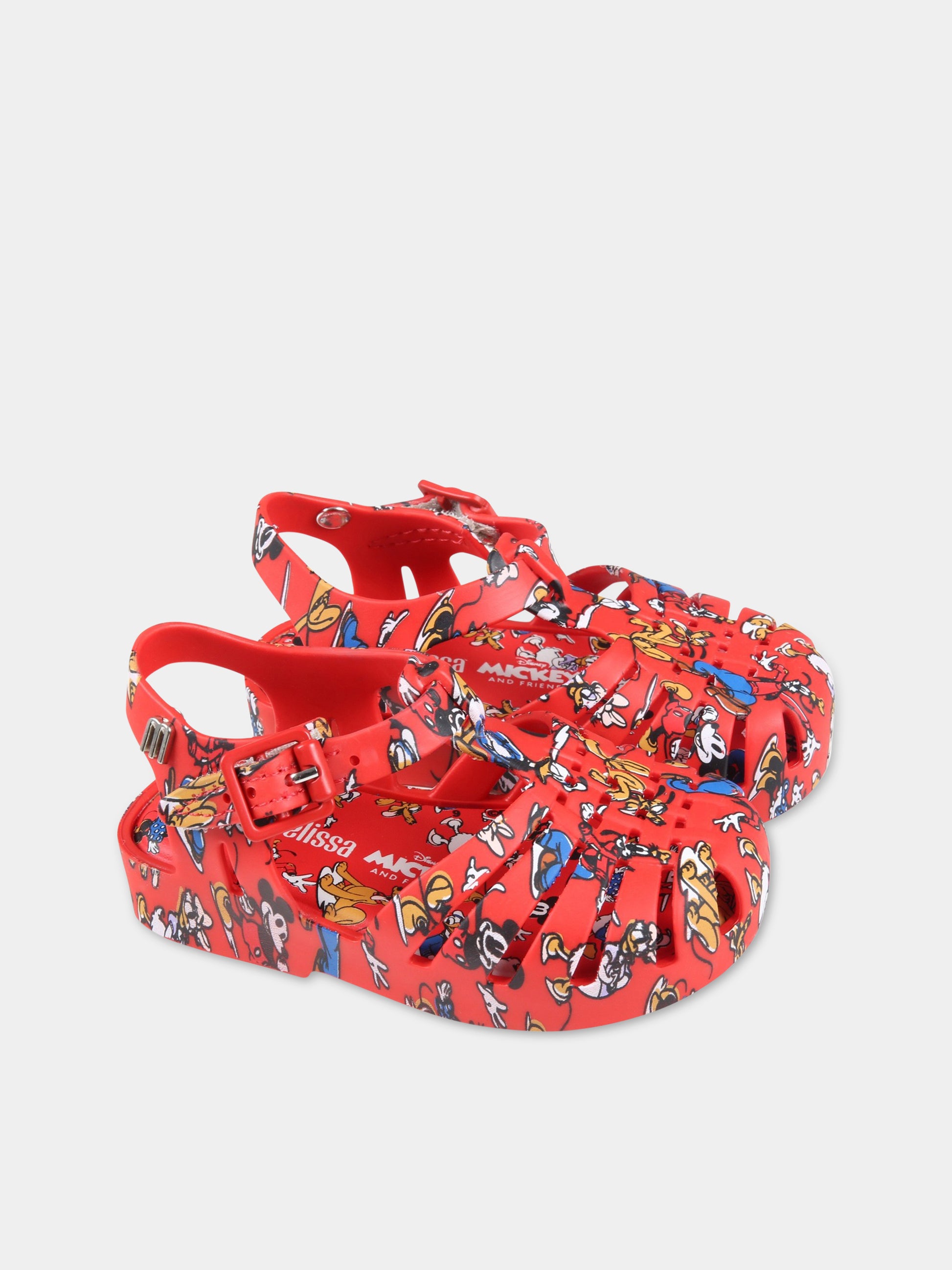 Sandali rossi per bambino con personaggi Disney,Mini Melissa,33445 54093