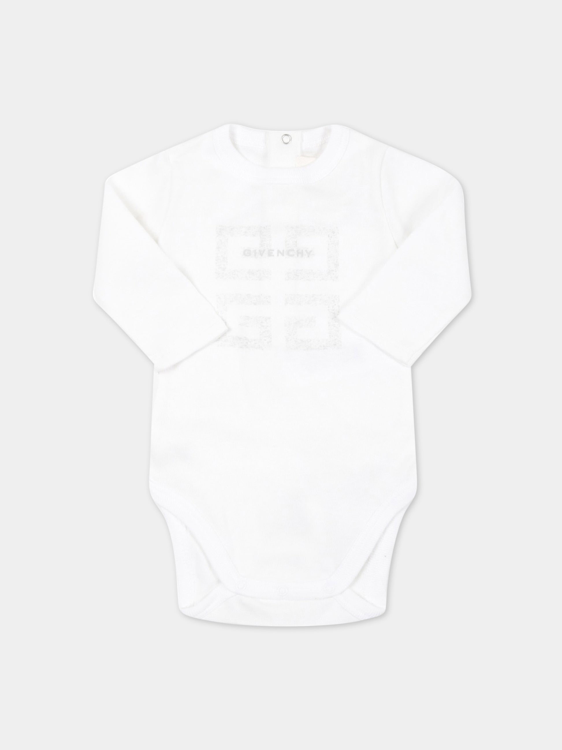 Set bianco per neonati con cuori,Givenchy Kids,H98154 10B