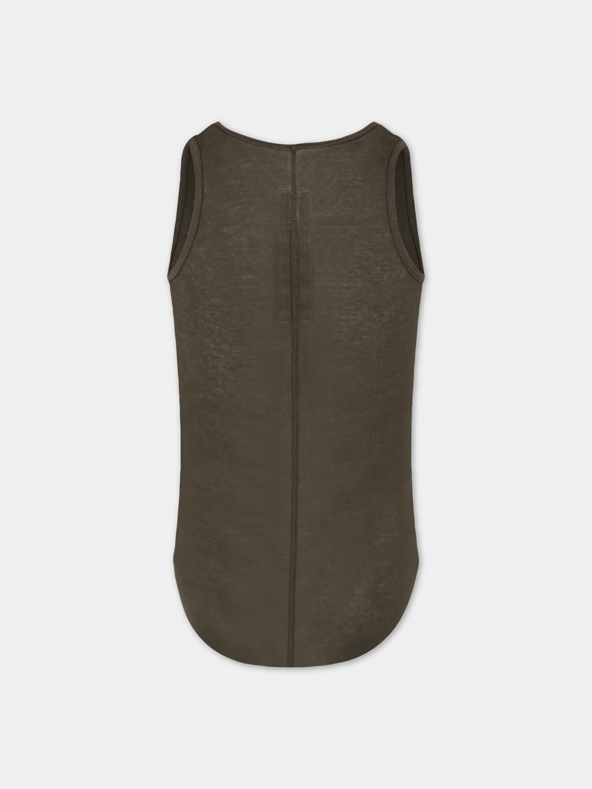 Canotta verde per bambini con rotndità asimmetrica,Rick Owens,BG02B5150 MR 15