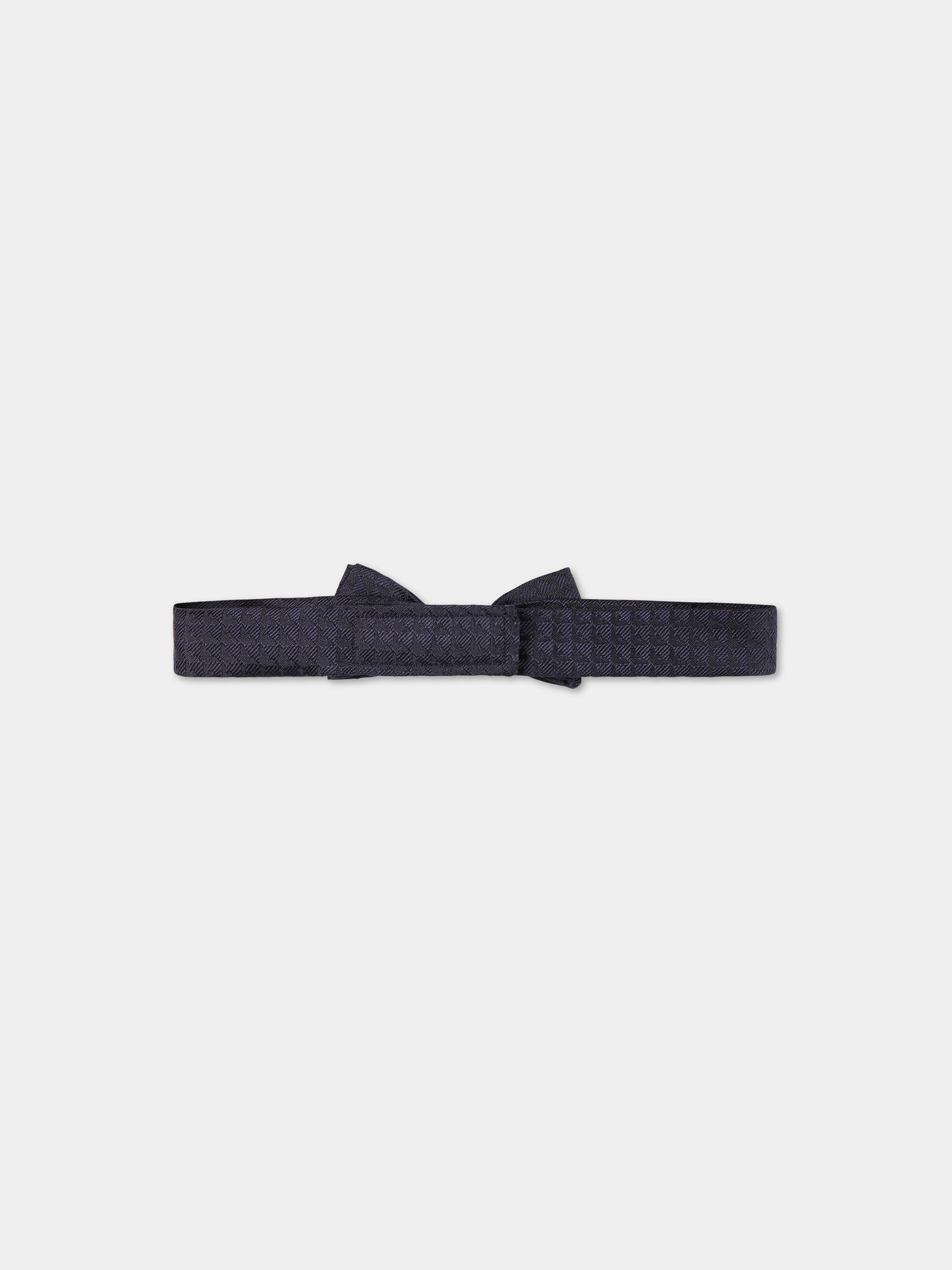 Papillon blu per neonato con iconico aquilotto,Armani Junior,409322 3R475 00036