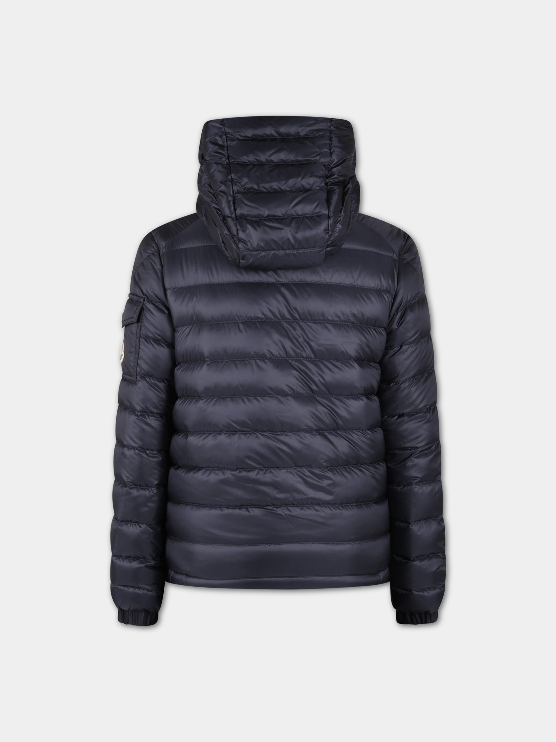 Piumino  Lauros  blu per bambino con patch logato,Moncler Kids,954 1A00011 53048 778