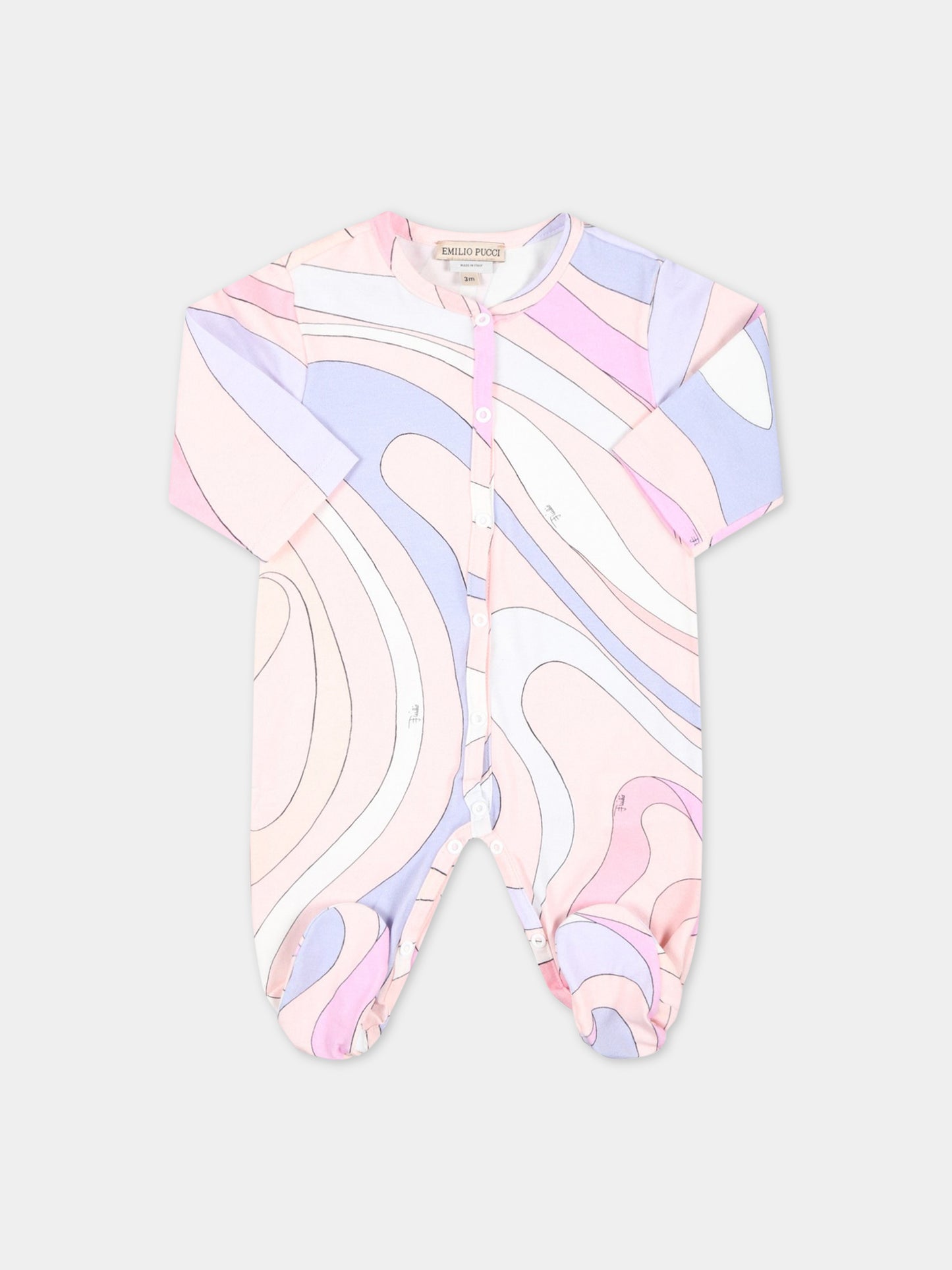 Set multicolor per neonata con logo,Emilio Pucci Junior,PSB020 J0262 500MC
