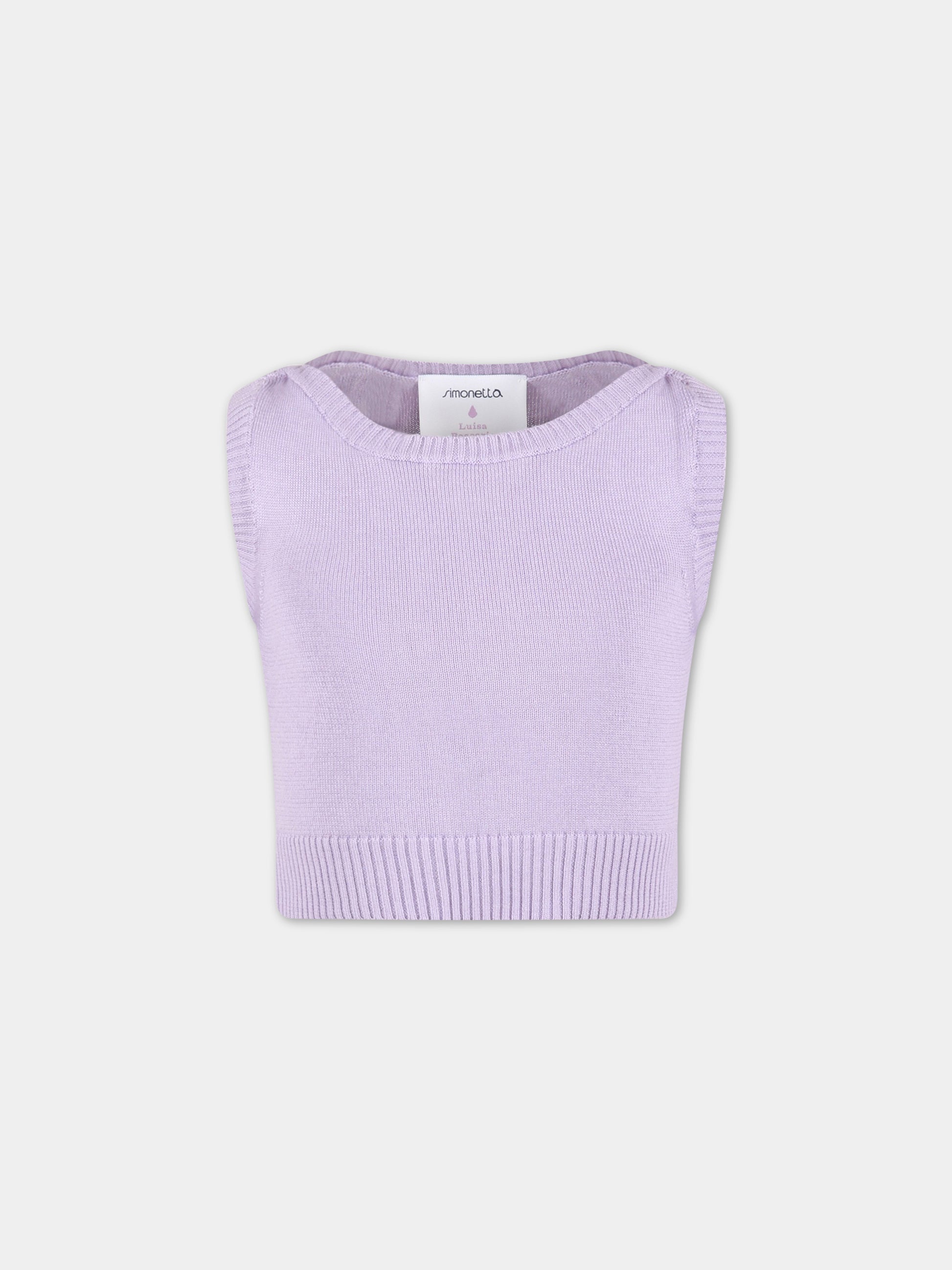Gilet viola per bambina,Simonetta,SS9A22 X0006 572