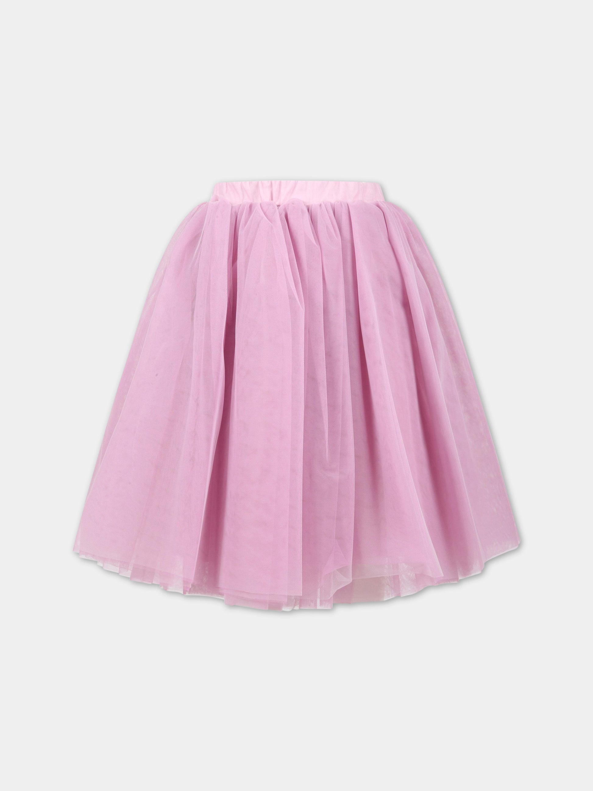 Gonna rosa per bambina in tulle,Simonetta,SS7A14 T0002 522