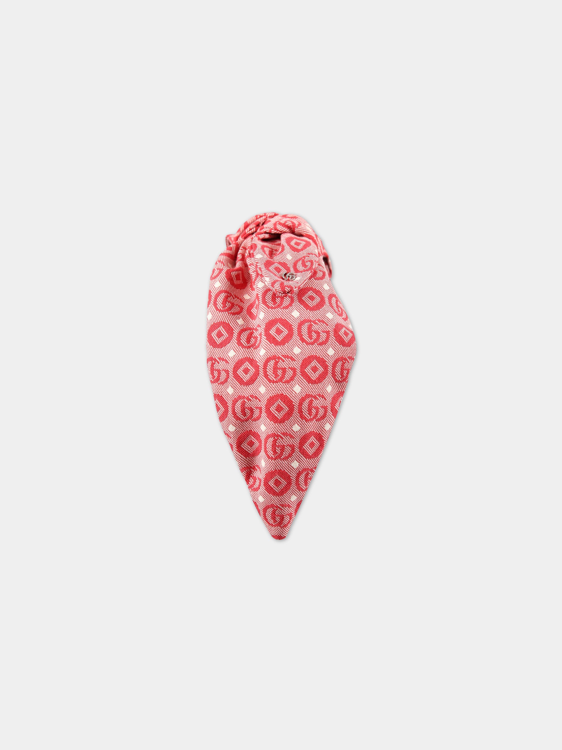 Cerchietto rosso per bambina con GG,Gucci Kids,683065 4HAQ1 6100