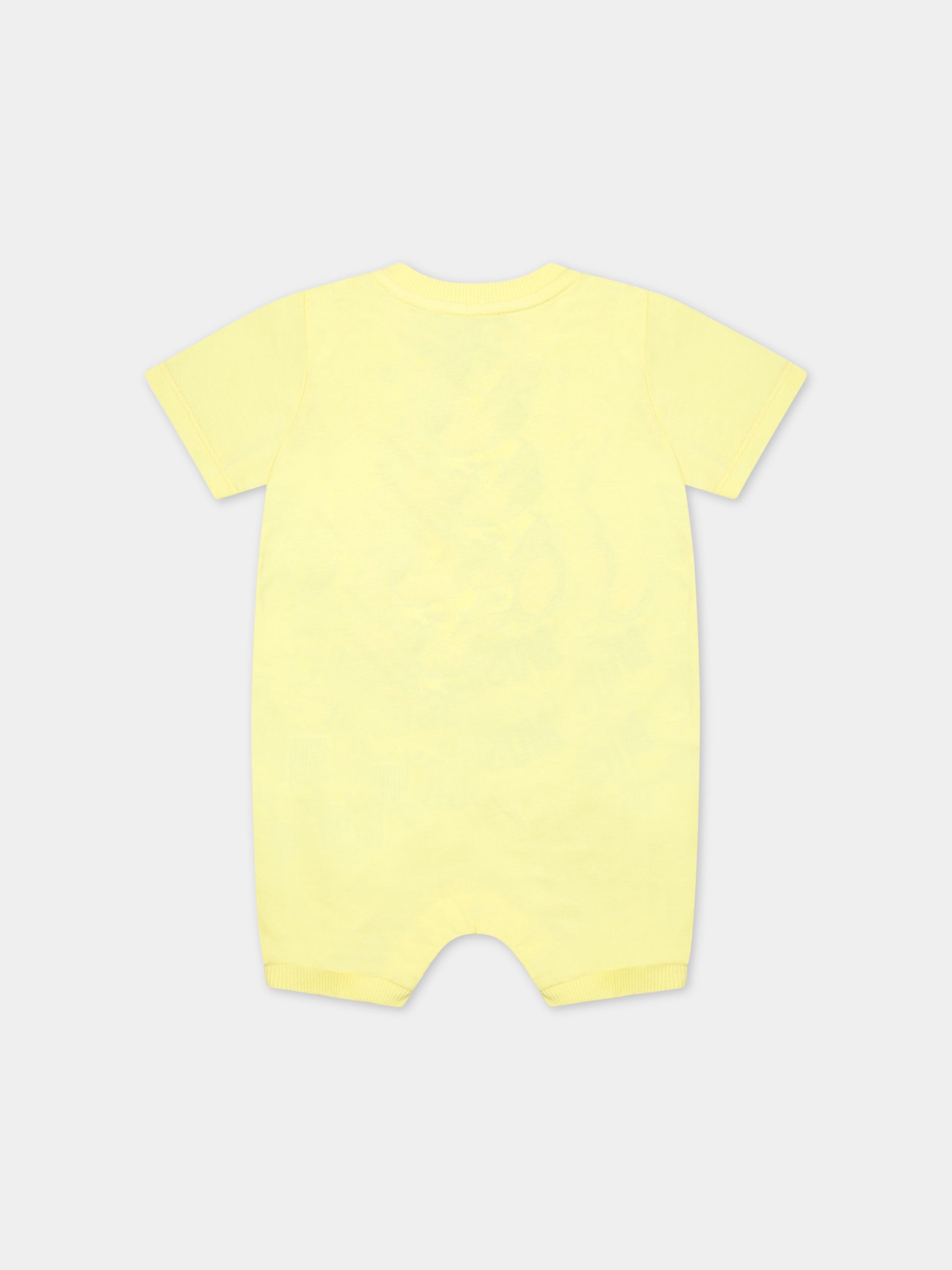 Pagliaccetto giallo per neonati con Teddy Bear,Moschino Kids,MUT03A LAA03 50230