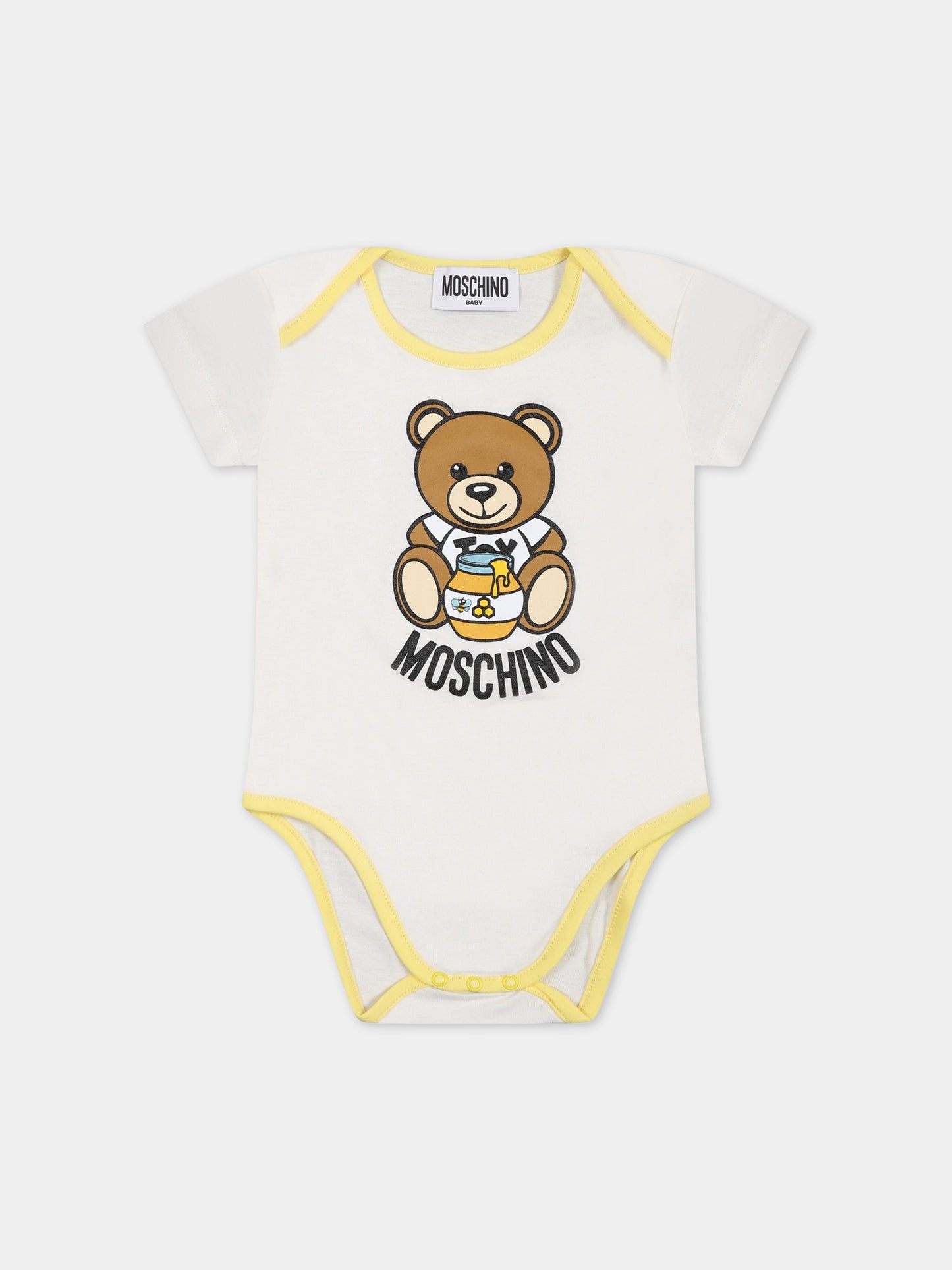 Set multicolor per neonato con Teddy Bear e stampa,Moschino Kids,MUY050 LAB60 84481