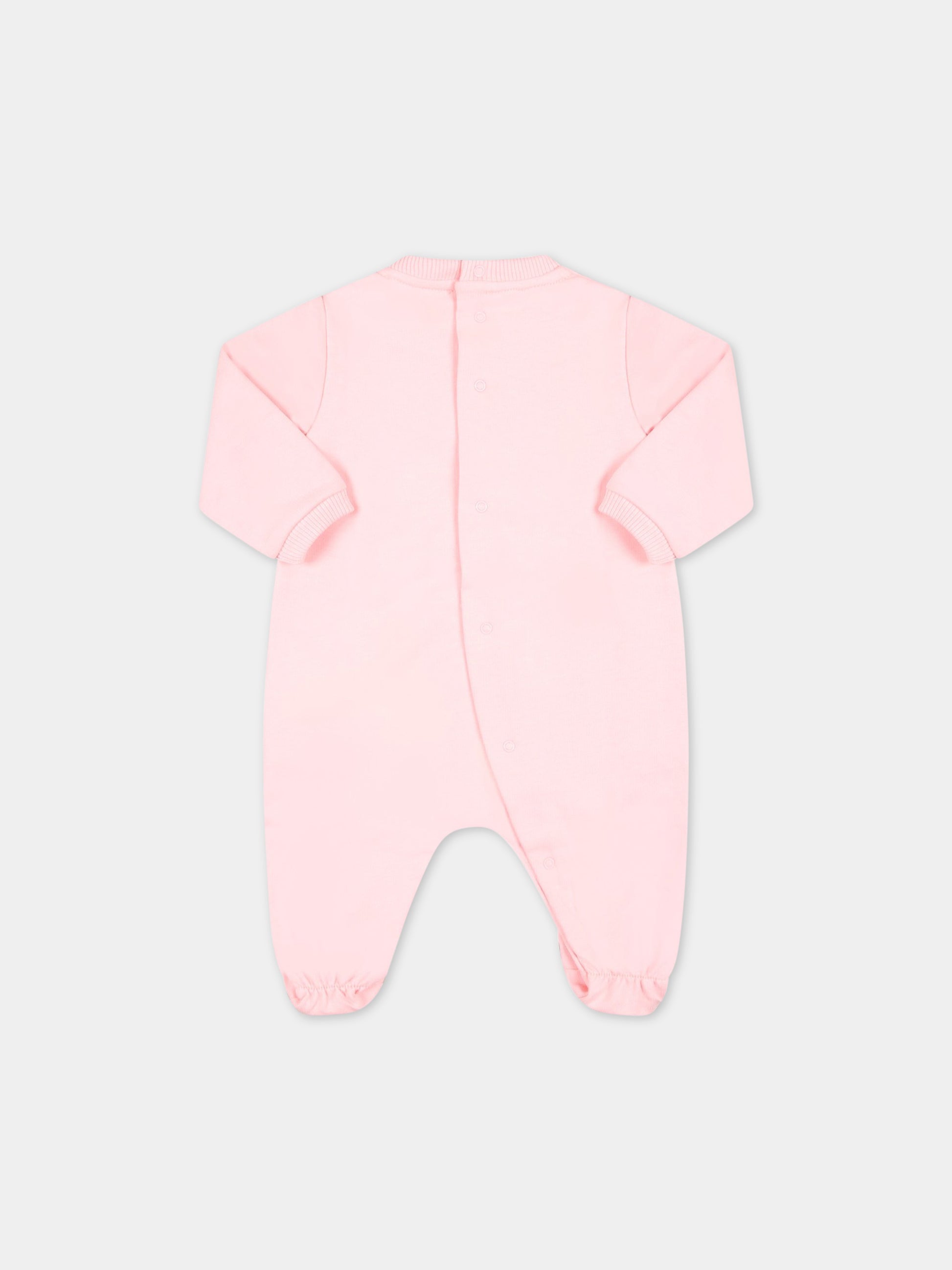 Set rosa per neonata con Teddy Bear,Moschino Kids,MMY03I LCA19 50209