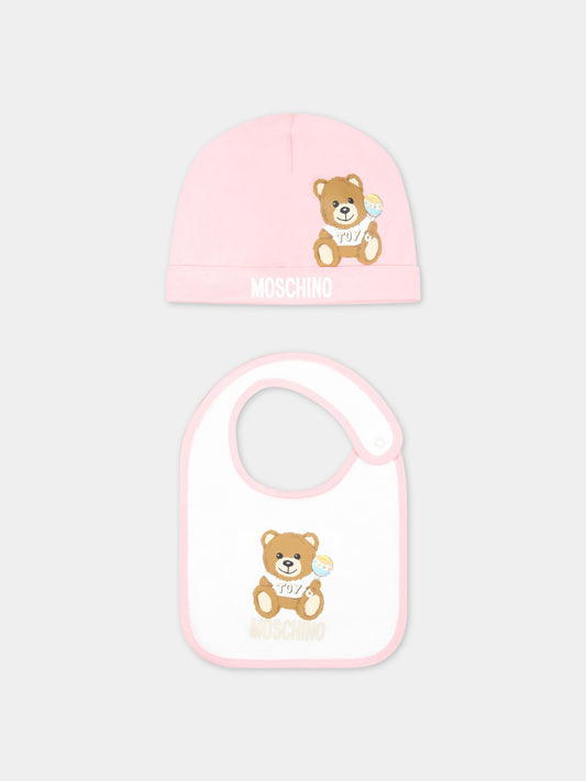 Set multicolor per neonata con Teddy Bear,Moschino Kids,MPY03E LAA03 50209