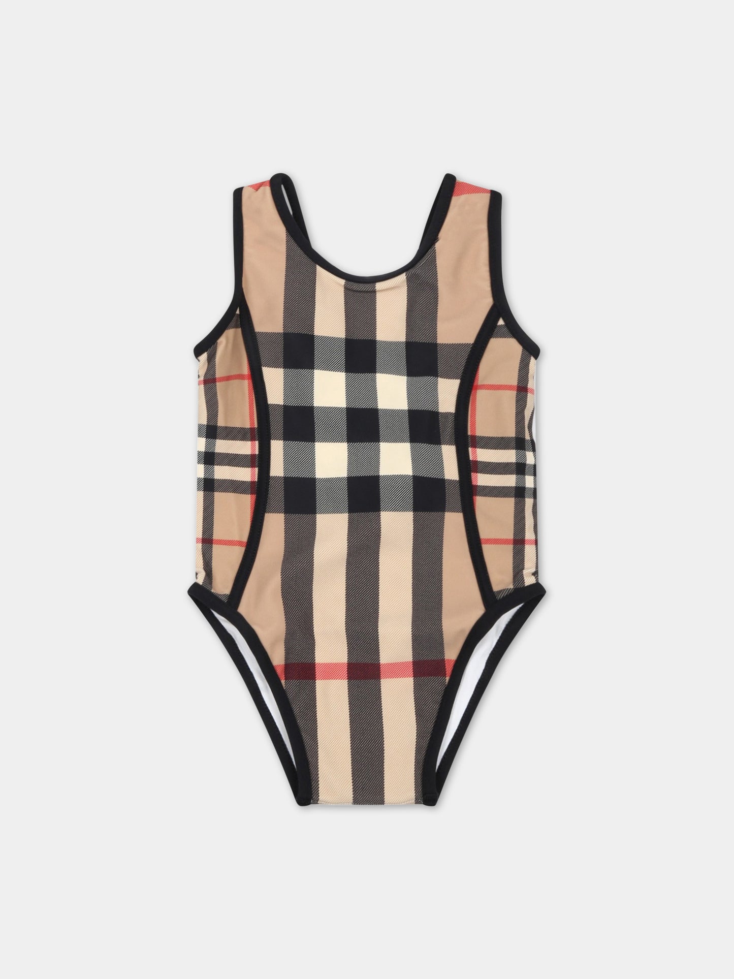 Costume beige da bagno per nonata,Burberry Kids,8061960