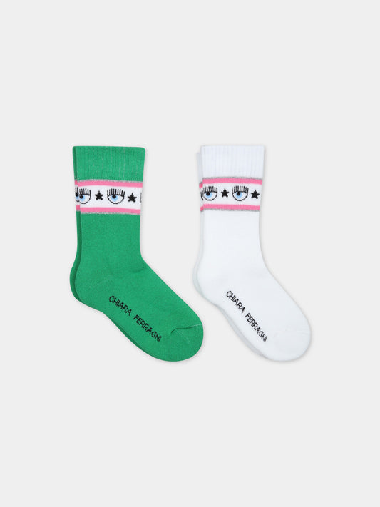 Set multicolor per bambina con iconici occhi,Chiara Ferragni Collection,59A000 1084 026F