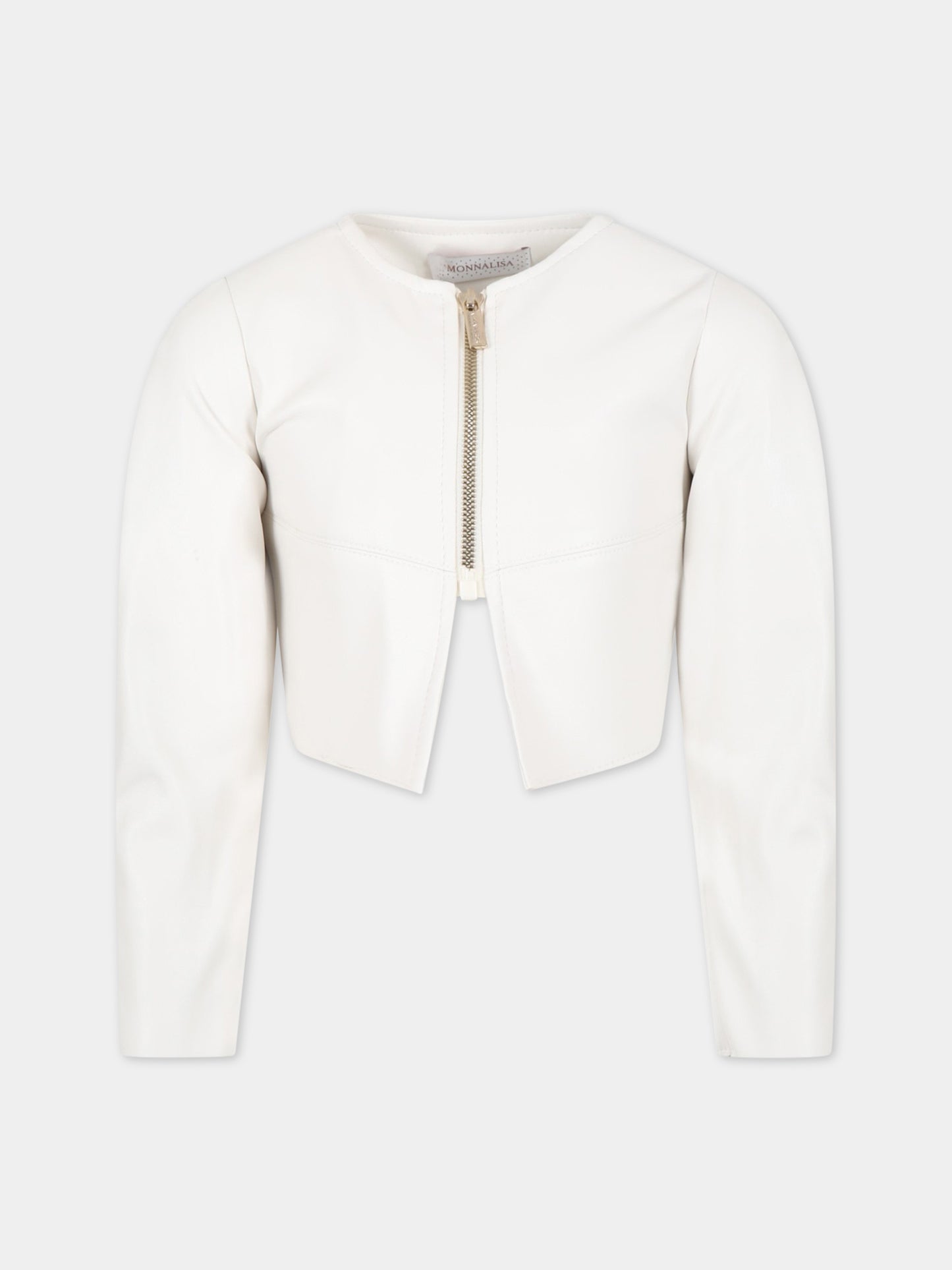 Giacca avorio per bambina,Monnalisa,71A102 1404 0001