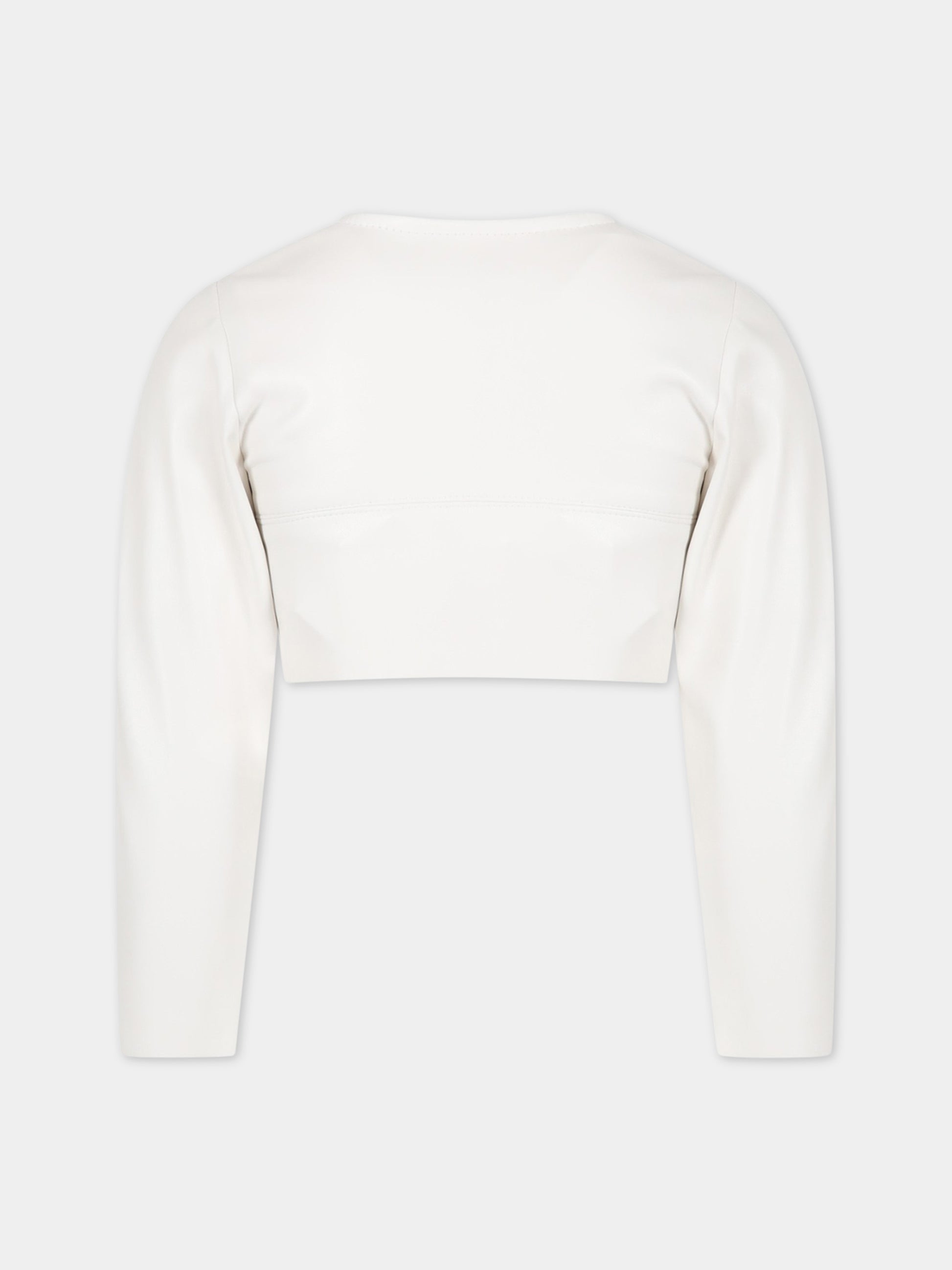 Giacca avorio per bambina,Monnalisa,71A102 1404 0001