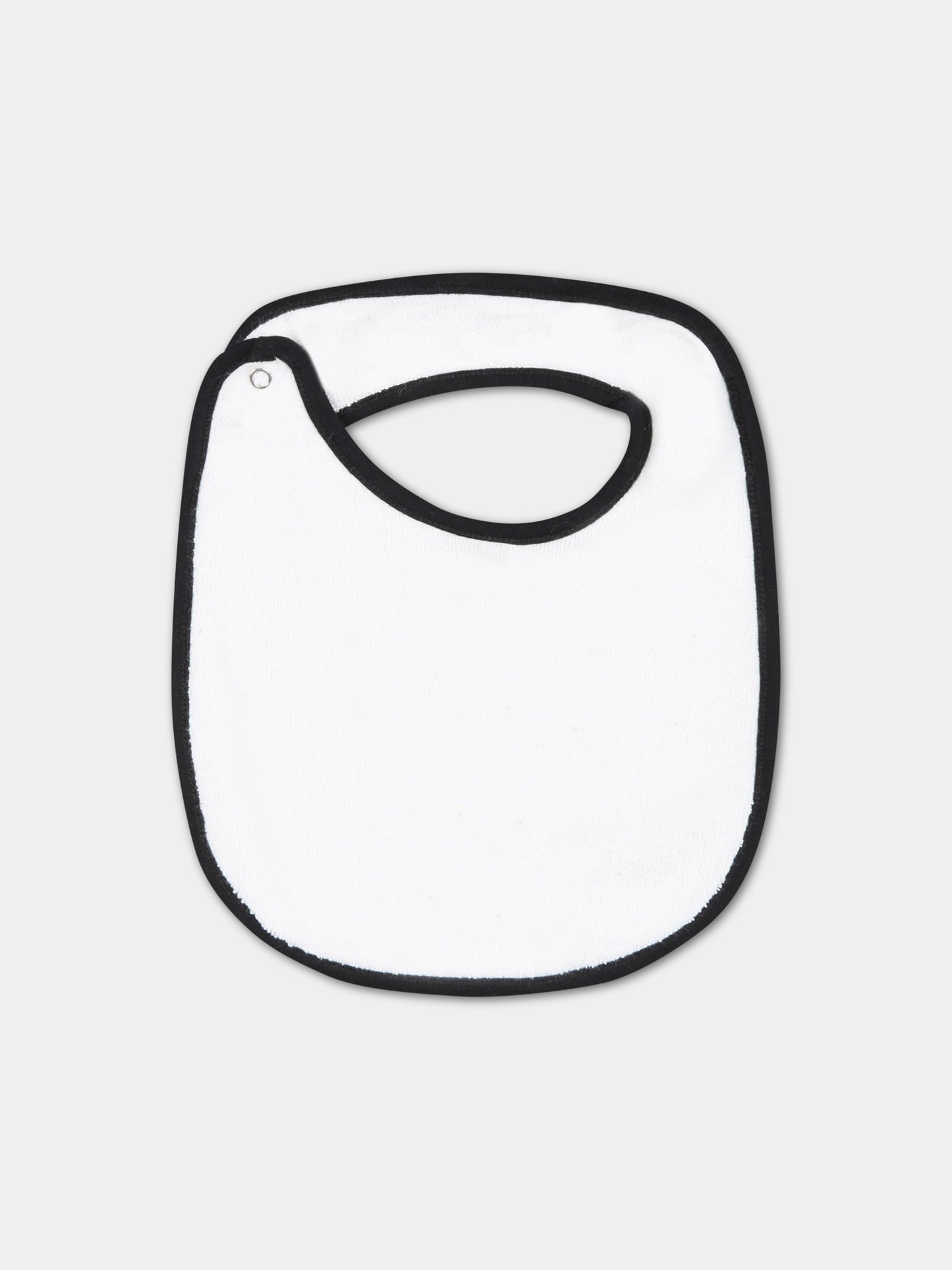 Set bianco e nero per neonato con logo nero,Balmain Kids,BSB539 Z0057 100NE