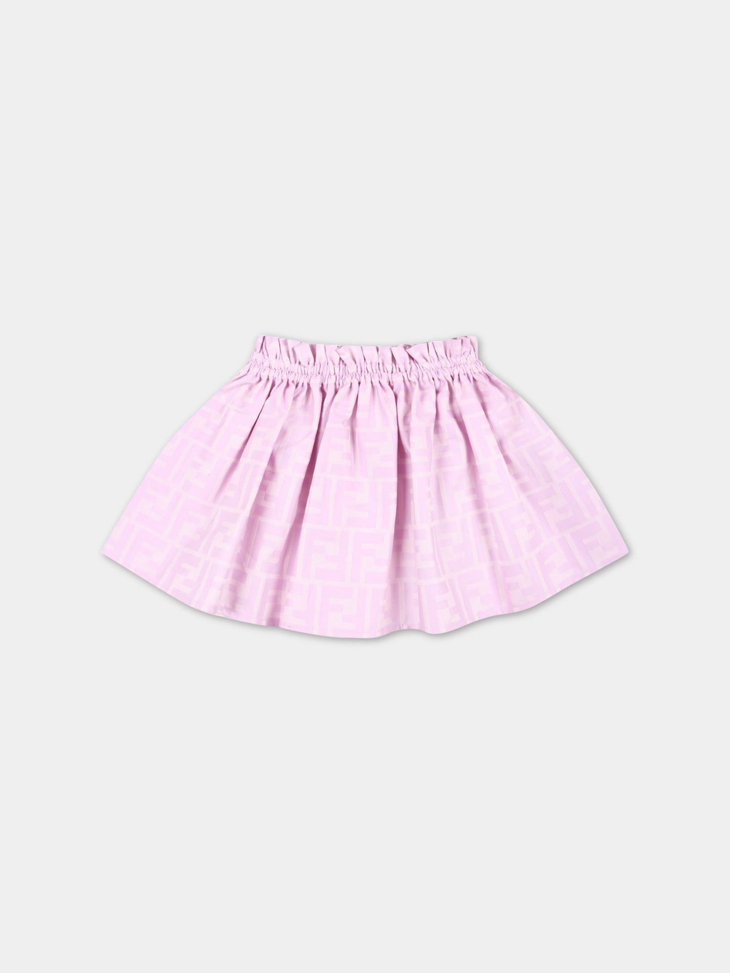 Gonna rosa per neonata con FF,Fendi Kids,BFE024 ALO6 F10WJ