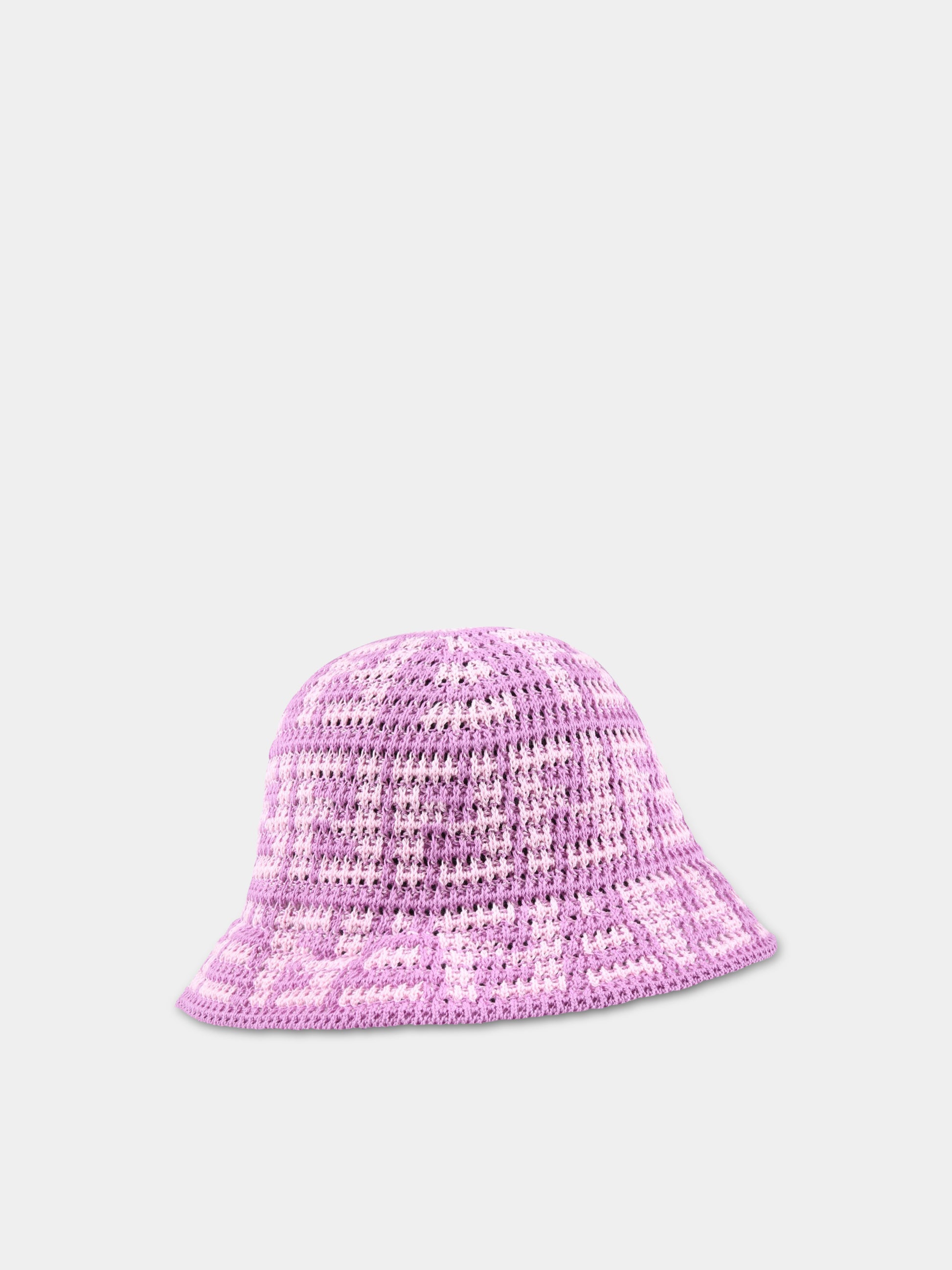Cloche fucsia per bambina con FF rosa,Fendi Kids,JUP056 AMRC F1K5B