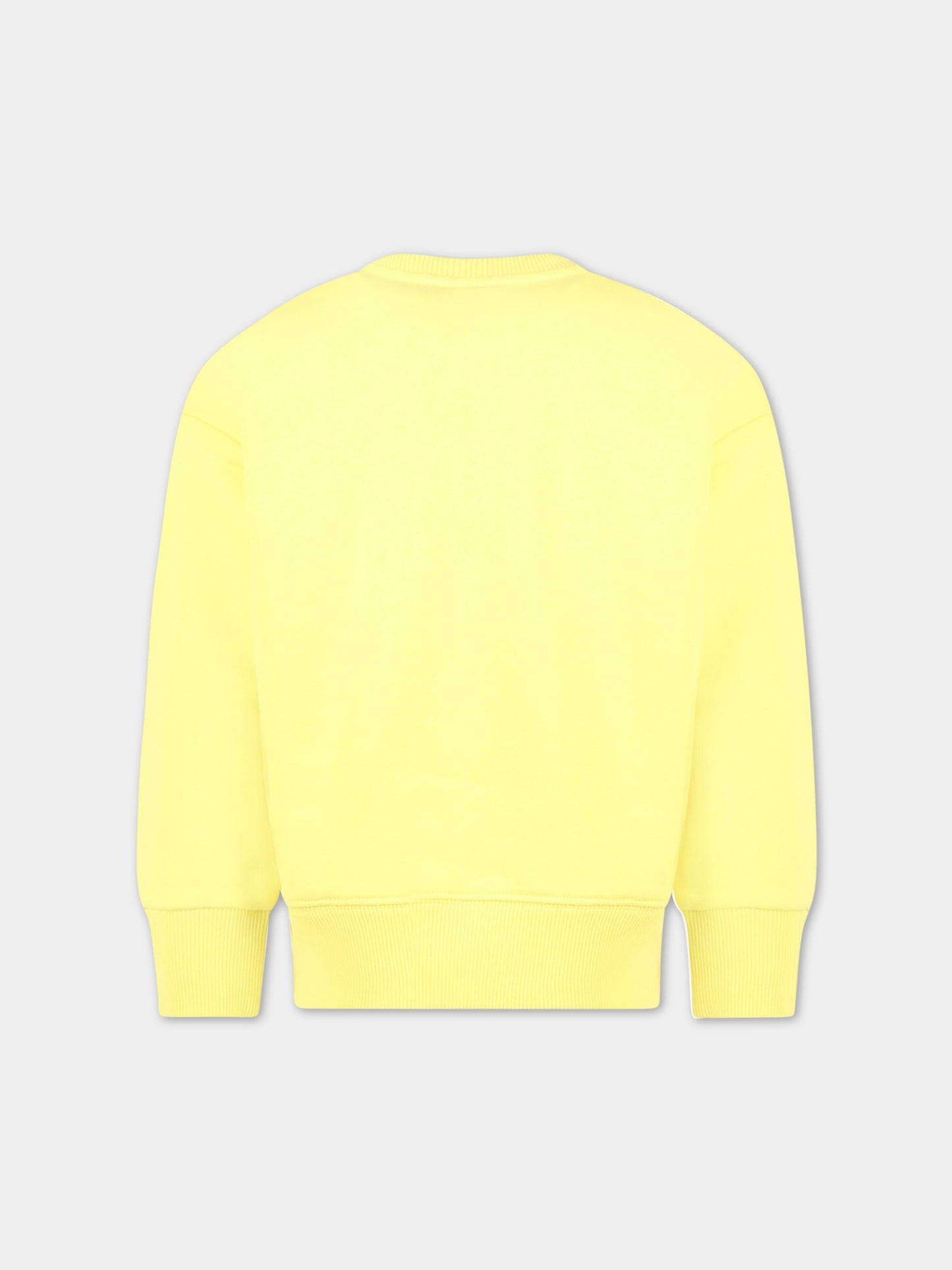 Felpa gialla per bambini con logo bianco,Mm6 Maison Margiela,M60320 MM007 M6203