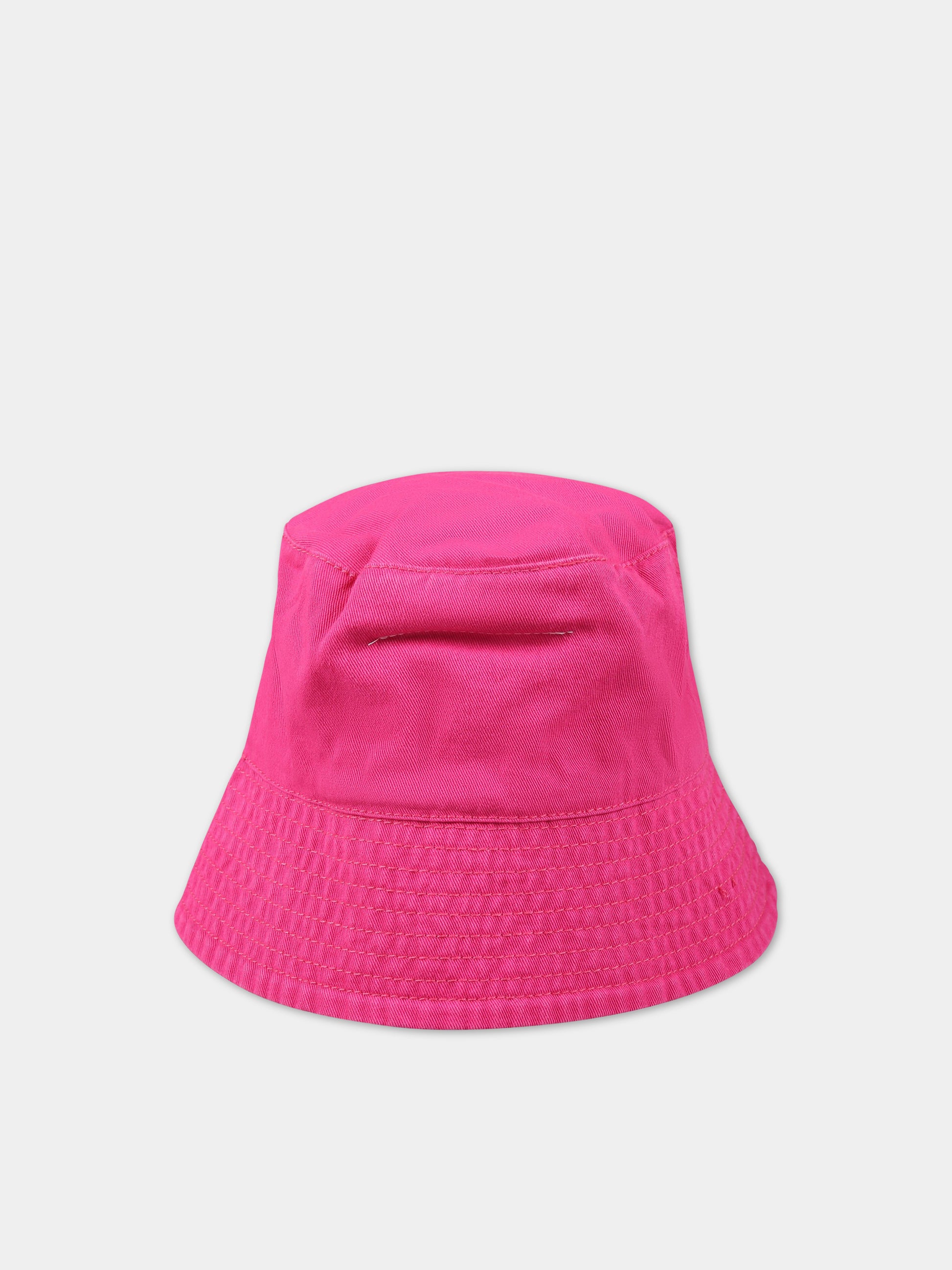 Cloche fucsia per bambina con logo,Mm6 Maison Margiela,M60367 MM025 M6303