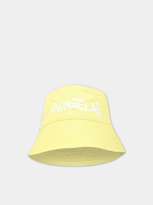 Cloche gialla per bambino con logo,Mm6 Maison Margiela,M60367 MM025 M6203