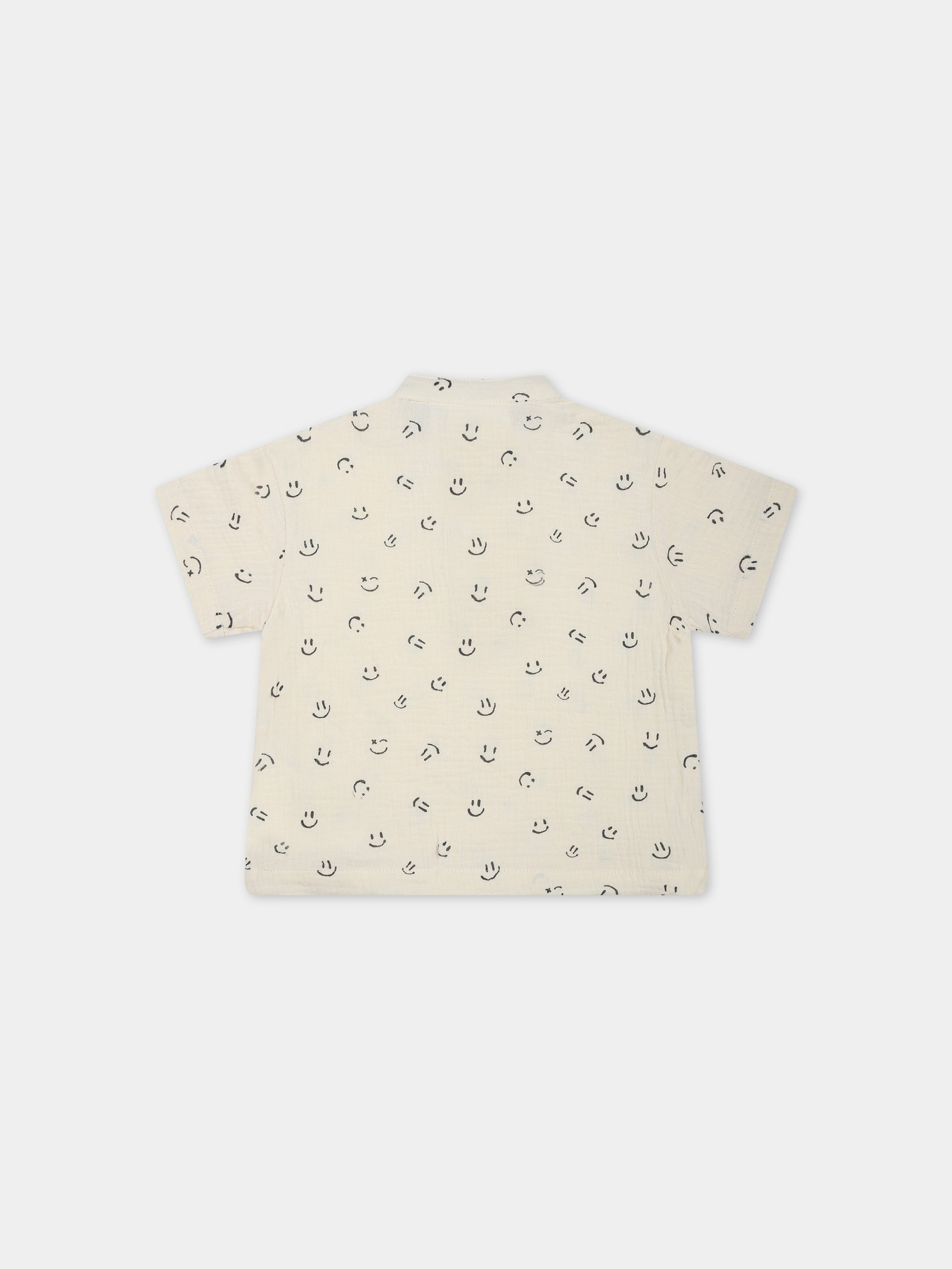 T-shirt bianca per neonati con smile,Molo,6S23A212 6723