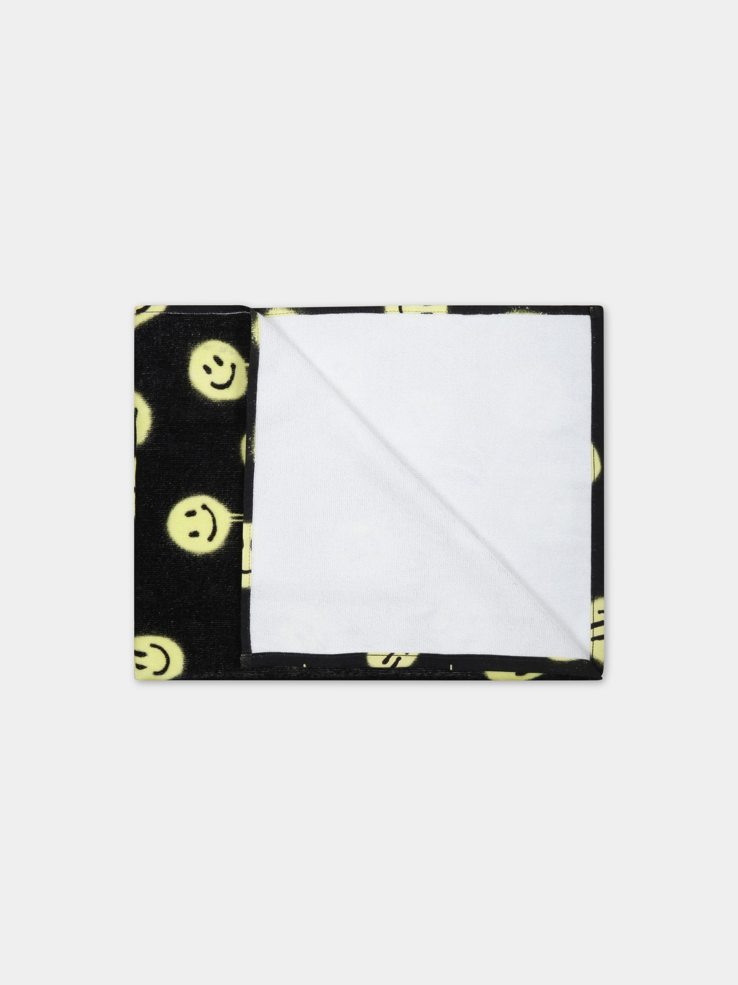 Telo mare nero per bambino con smiley,Molo,7S23Y101 6708