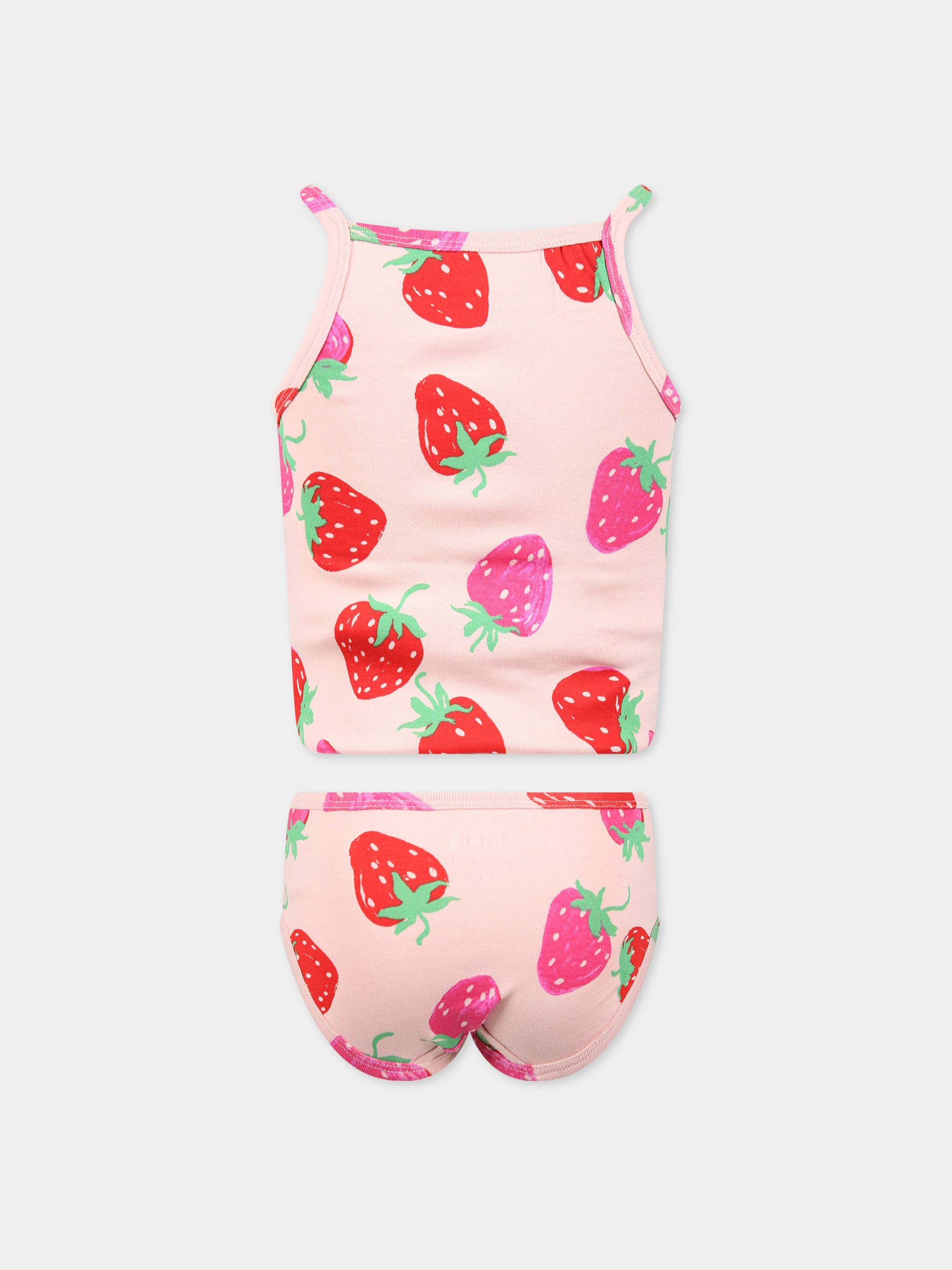 Set multicolor per bambina con stampa fragola,Molo,2S23Q701 6752