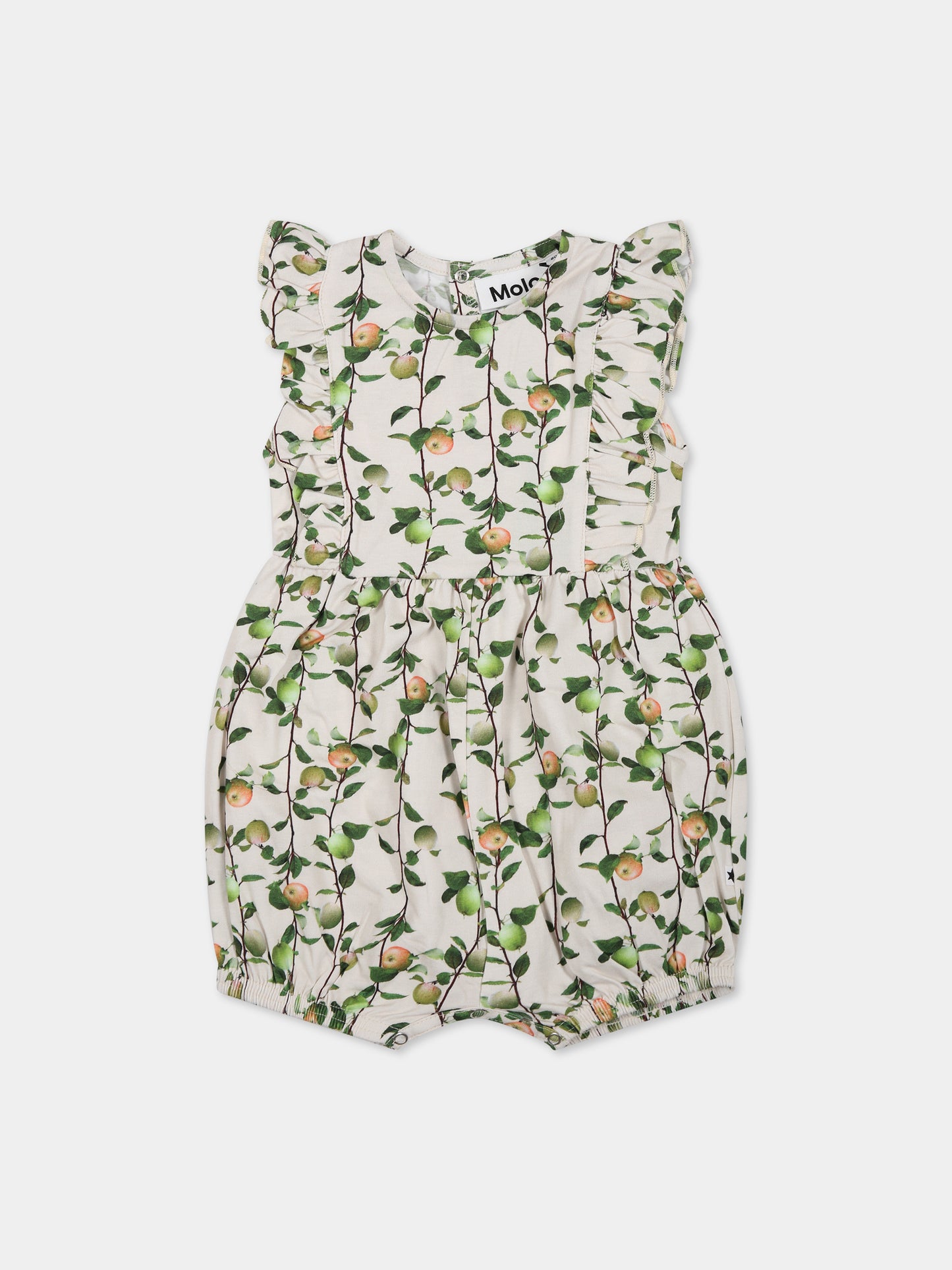 Pagliaccetto multicolor per neonata con stampa mele,Molo,4S23B304 6772