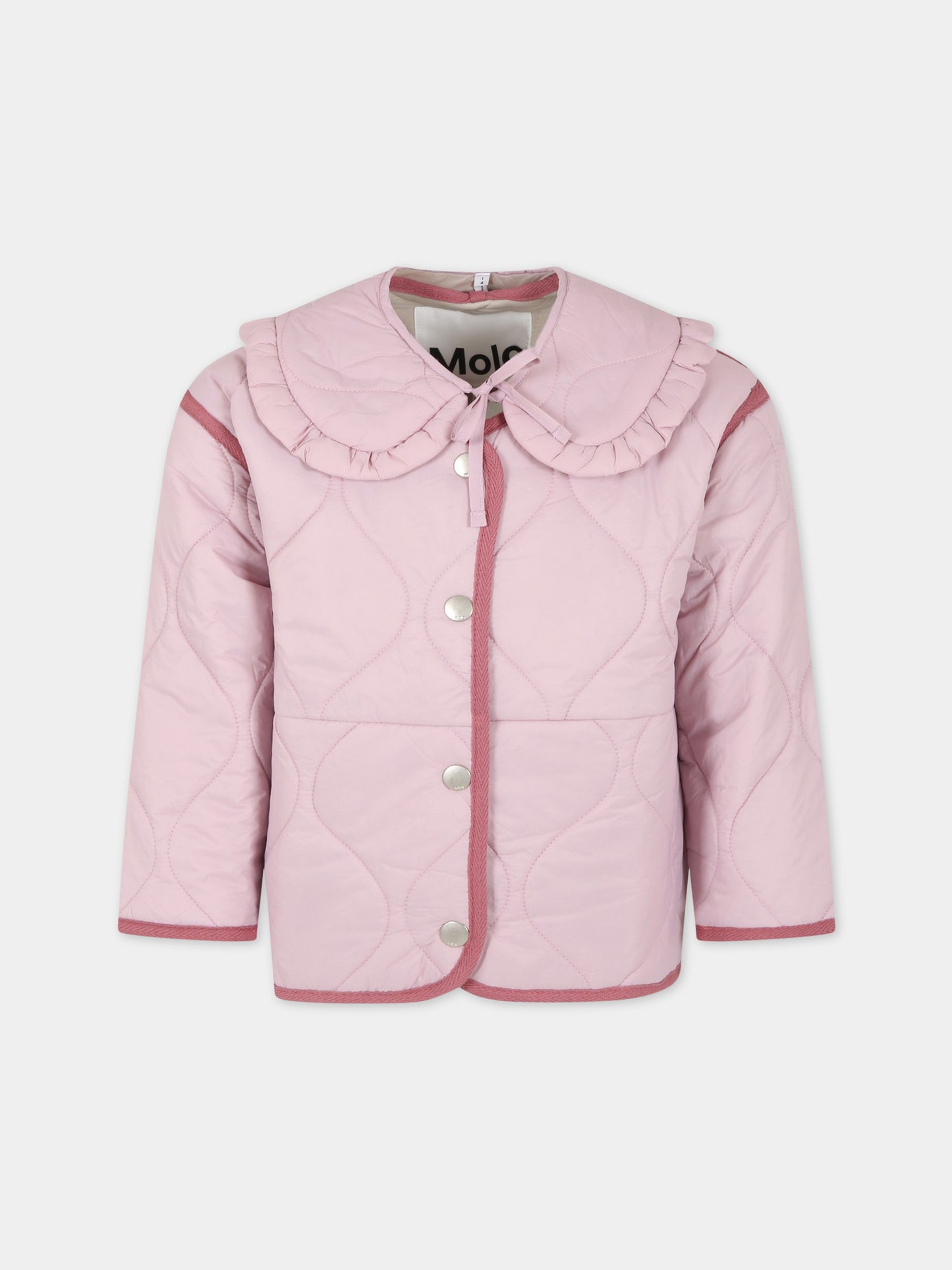 Piumino rosa per bambina,Molo,5S23M325 8333