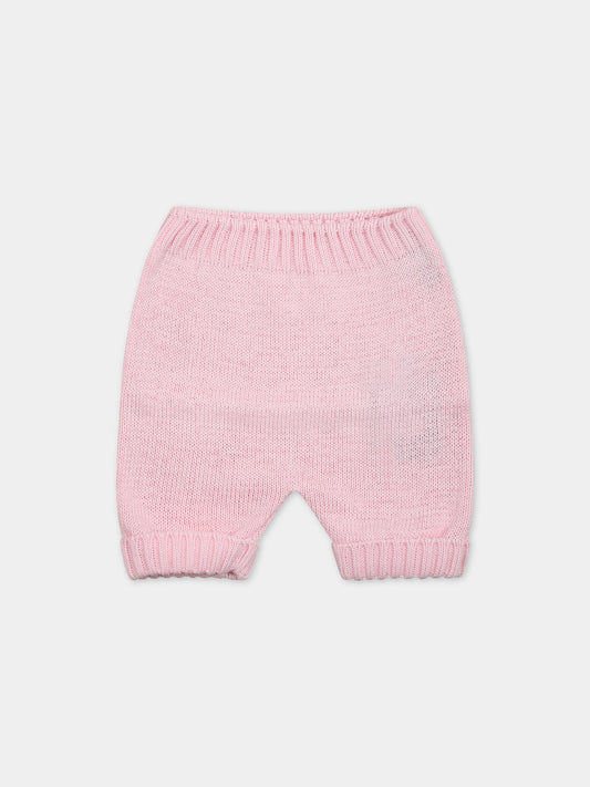 Pantaloni rosa per neonata,Little Bear,6005 ROSA
