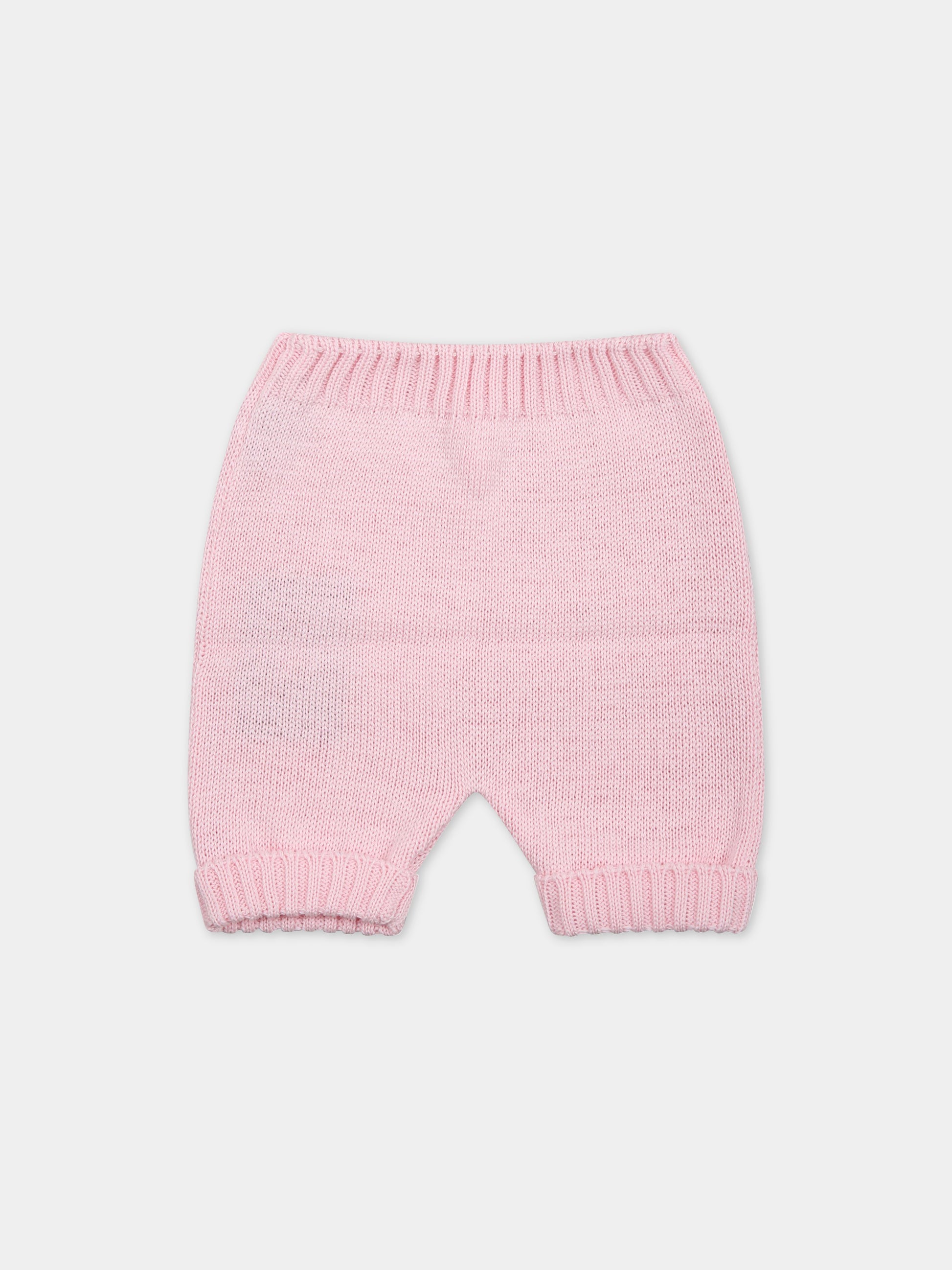 Pantaloni rosa per neonata,Little Bear,6005 ROSA