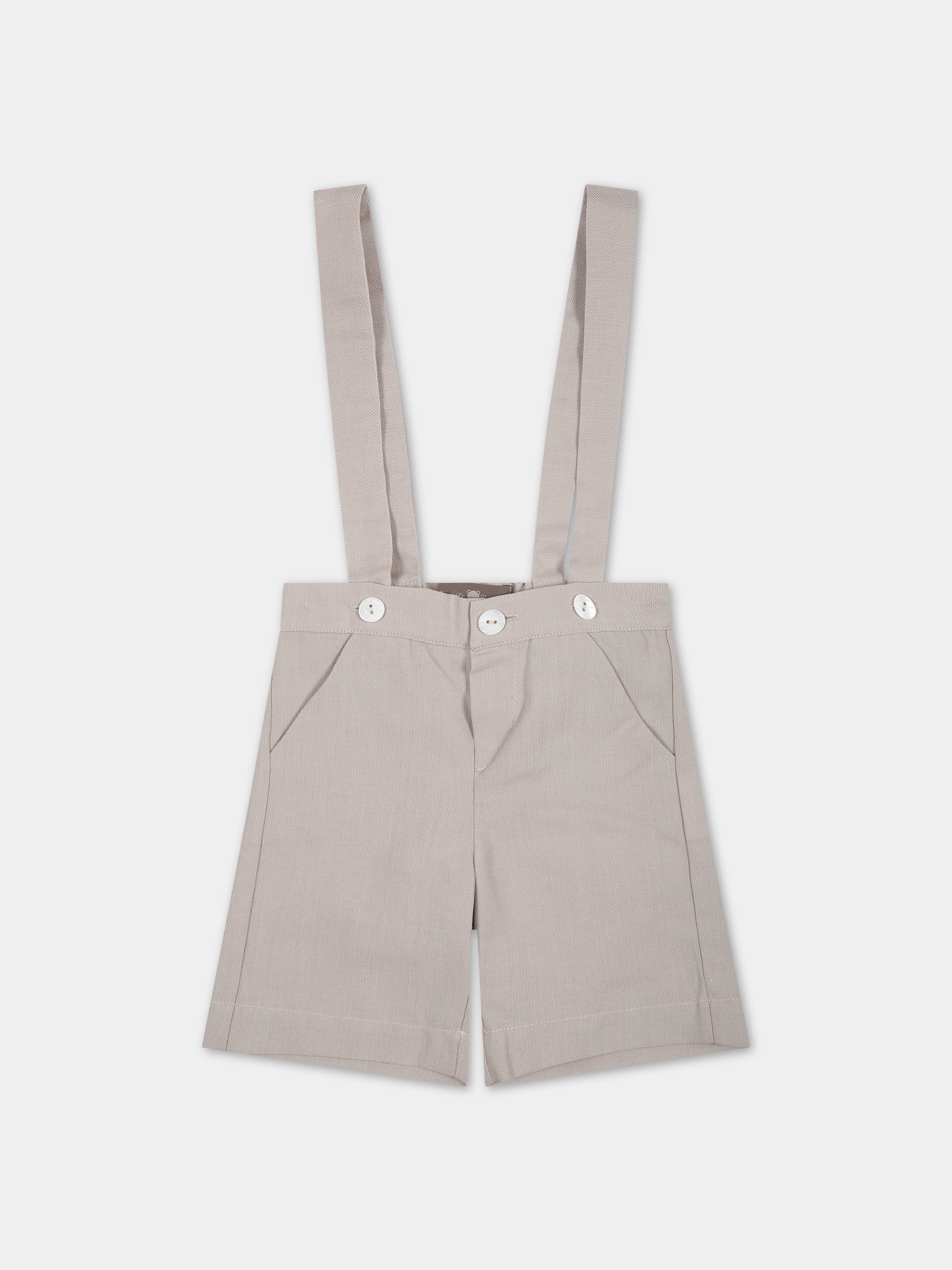 Shorts beige per neonato,Little Bear,6208 CORDA