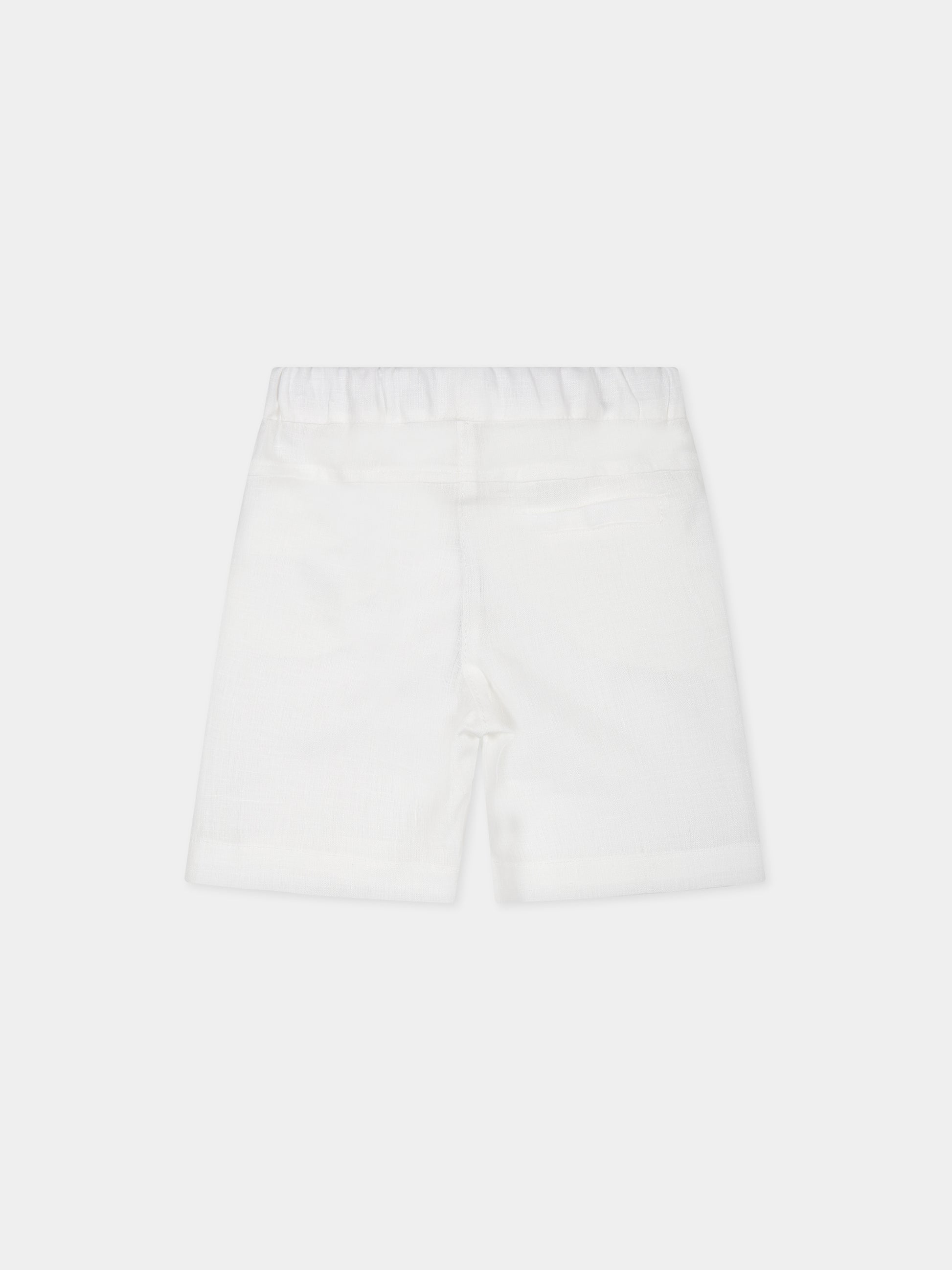 Shorts bianco per neonato,Little Bear,6239 BIANCO