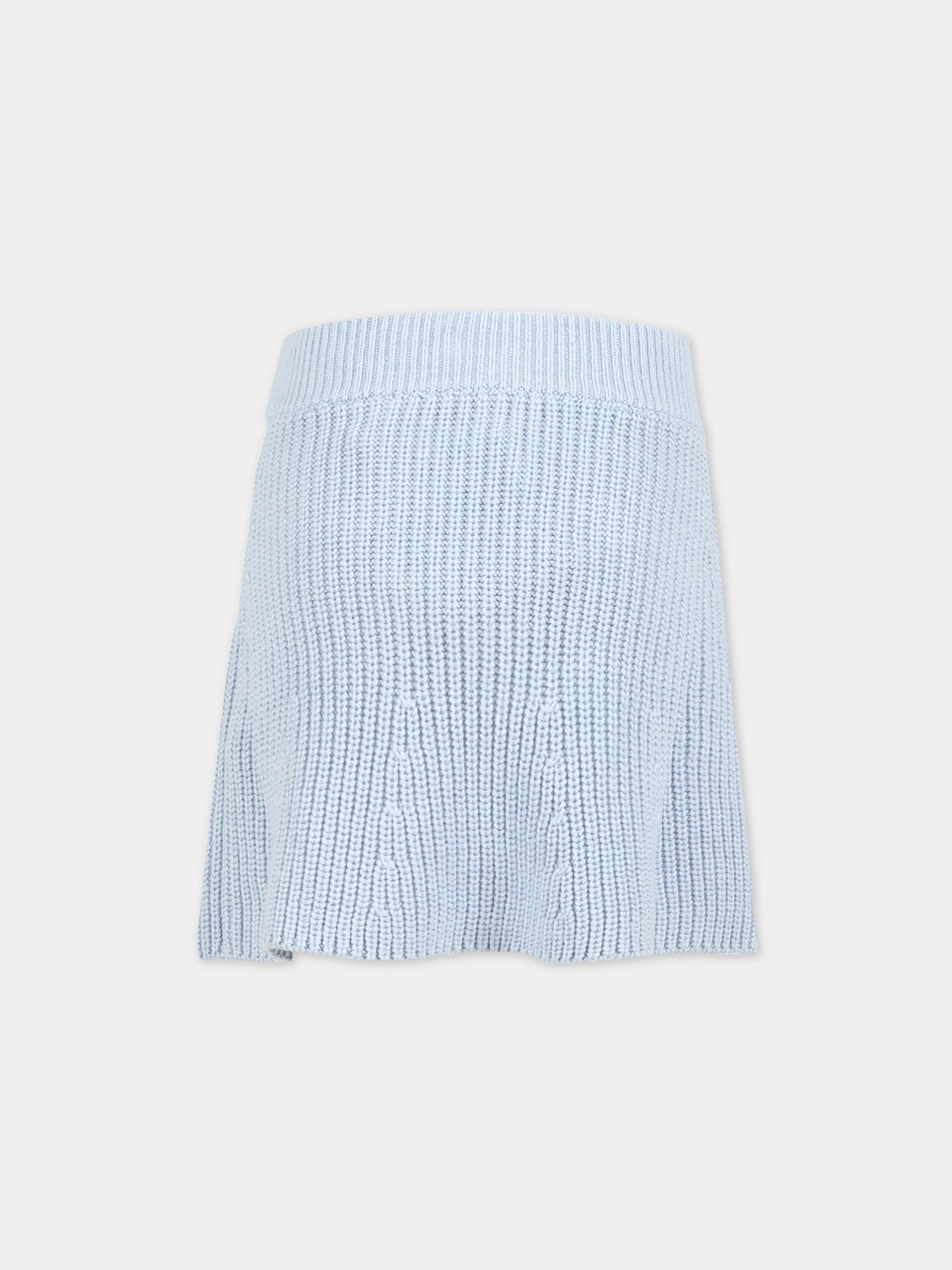 Gonna celeste per bambina con fiocchi neri,Self-portrait,RS23 728SK BL 22458564