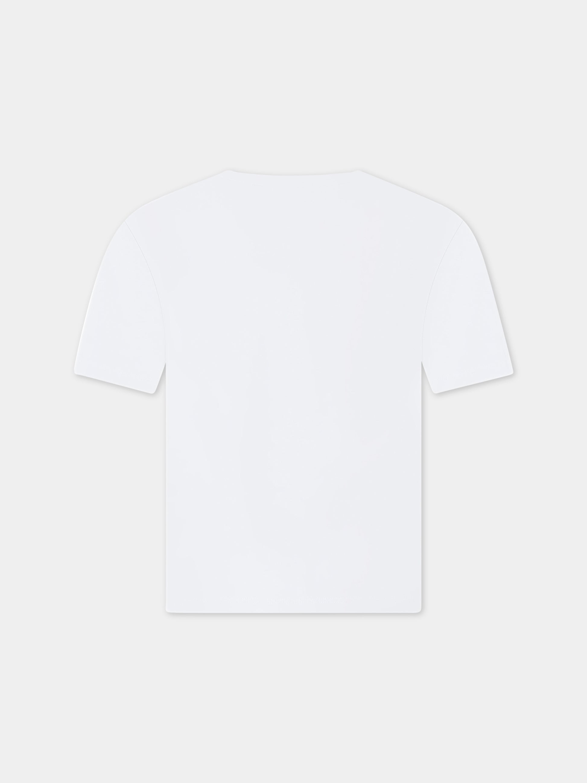 T-shirt bianca per bambina con logo multicolor,Lanvin Petite,N15083 10P