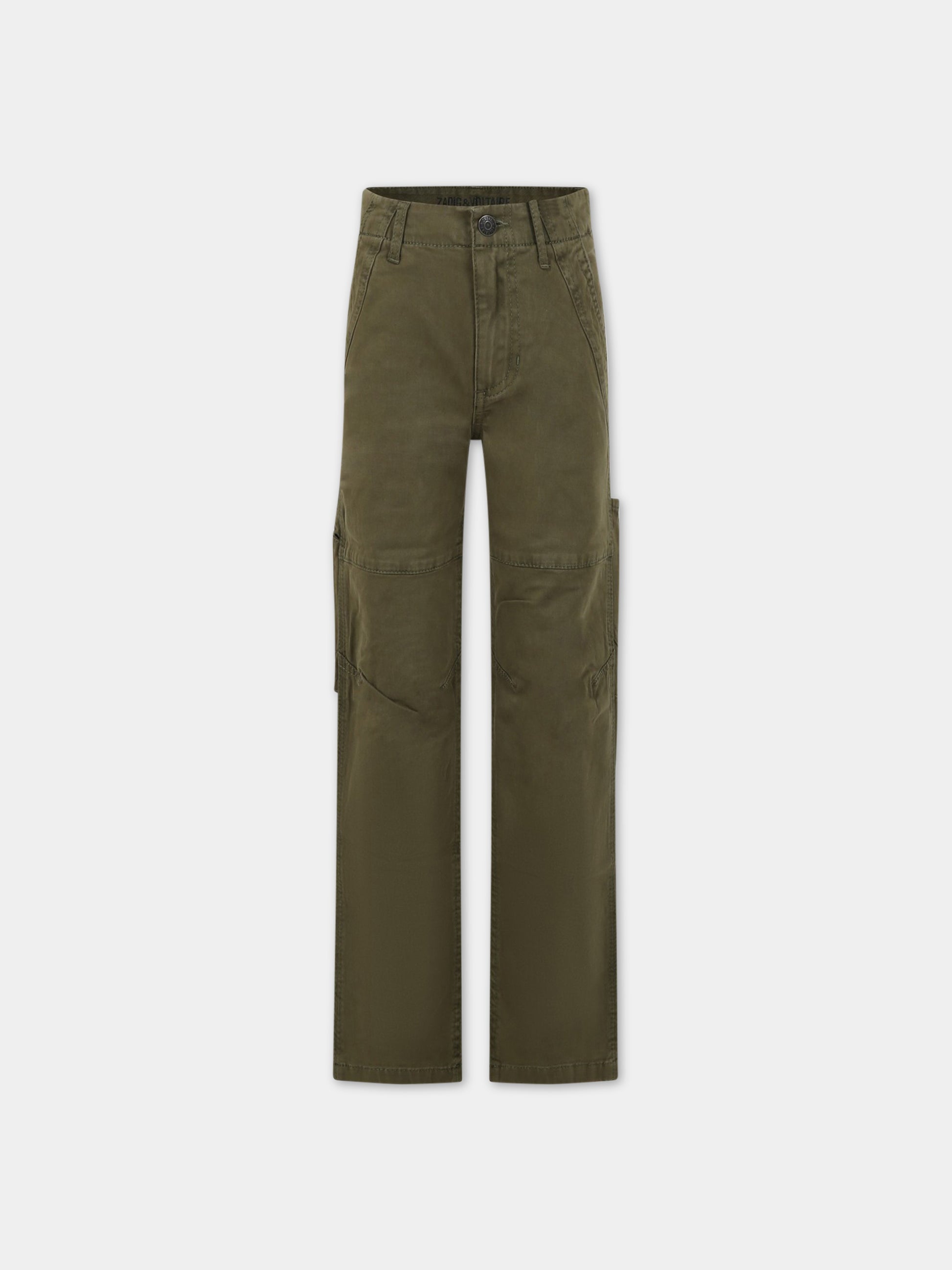 Pantaloni casual verdi per bambino,Zadig & Voltaire Kids,X24122 656