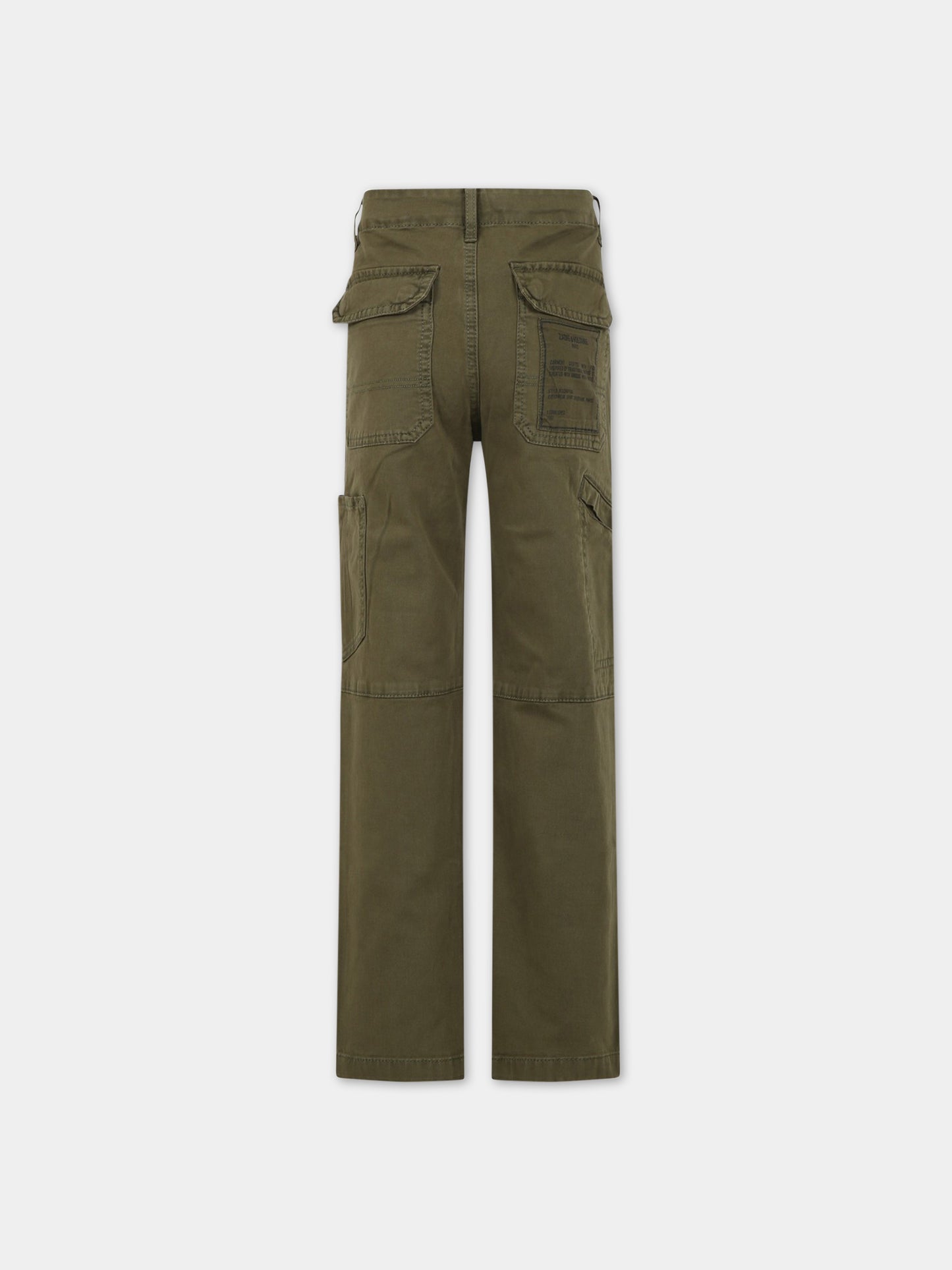 Pantaloni casual verdi per bambino,Zadig & Voltaire Kids,X24122 656