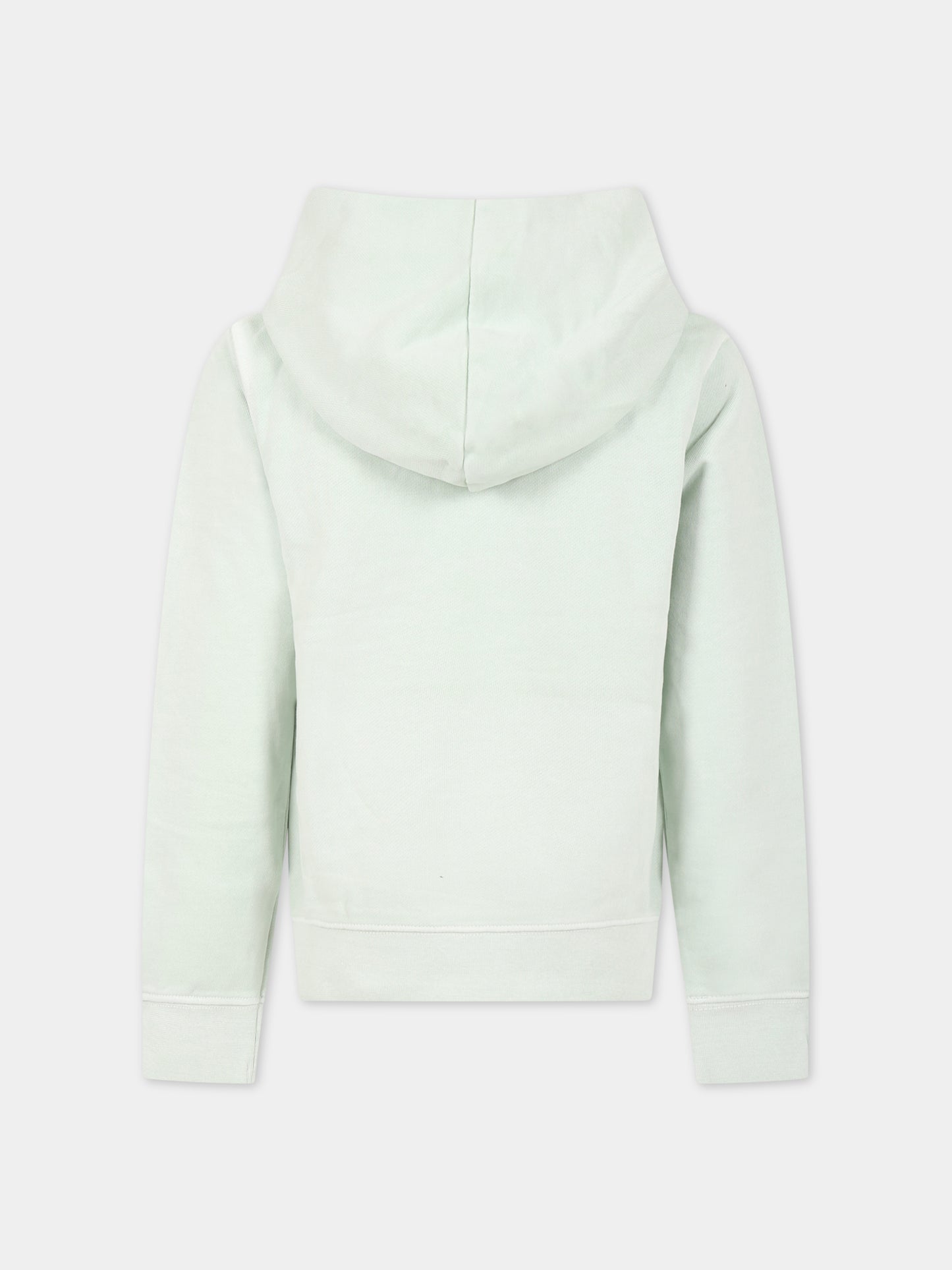 Felpa verde per bambini con scritta  Art lover ,Zadig & Voltaire Kids,X25364 72E