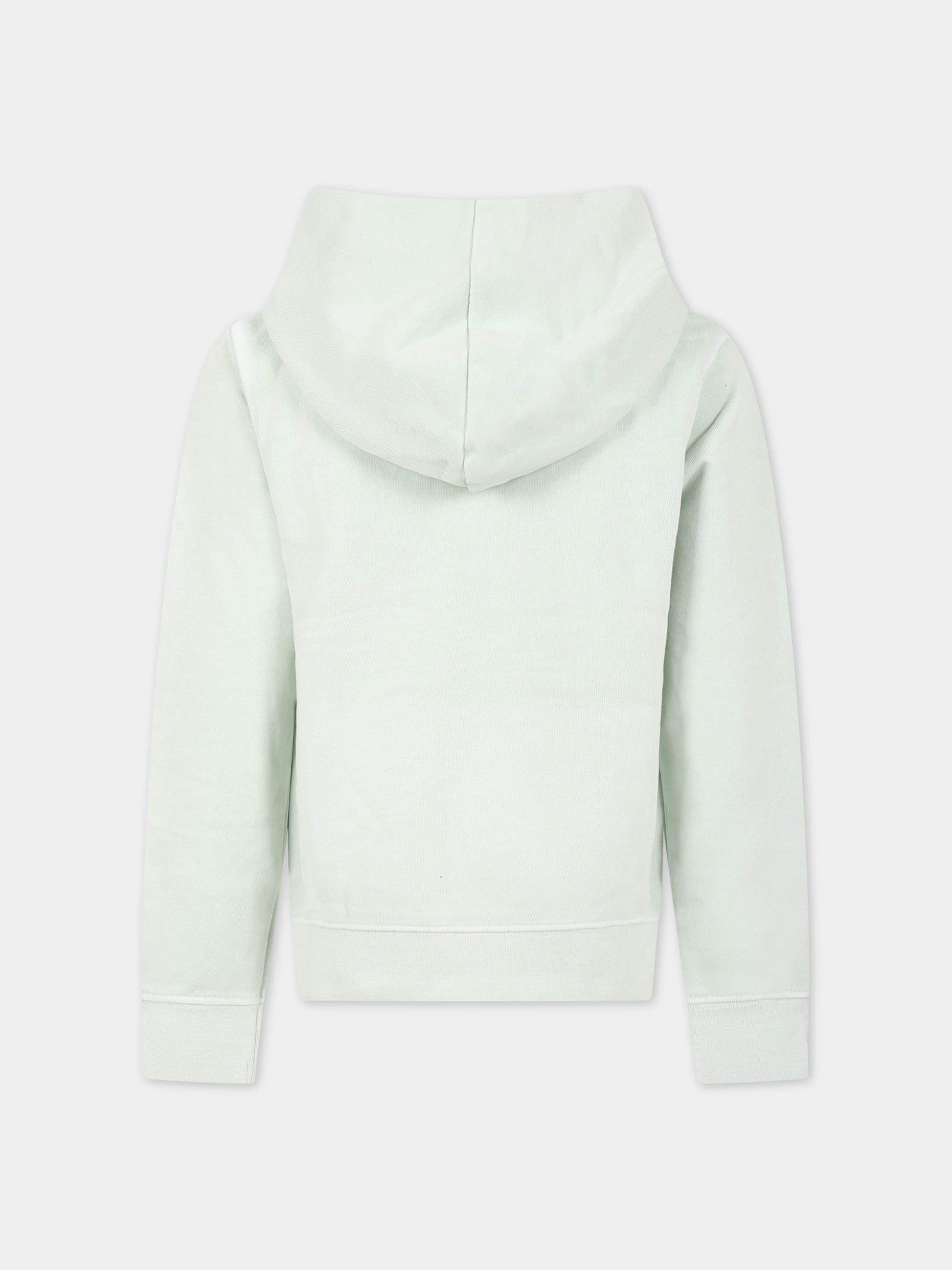 Felpa verde per bambini con scritta  Art lover ,Zadig & Voltaire Kids,X25364 72E