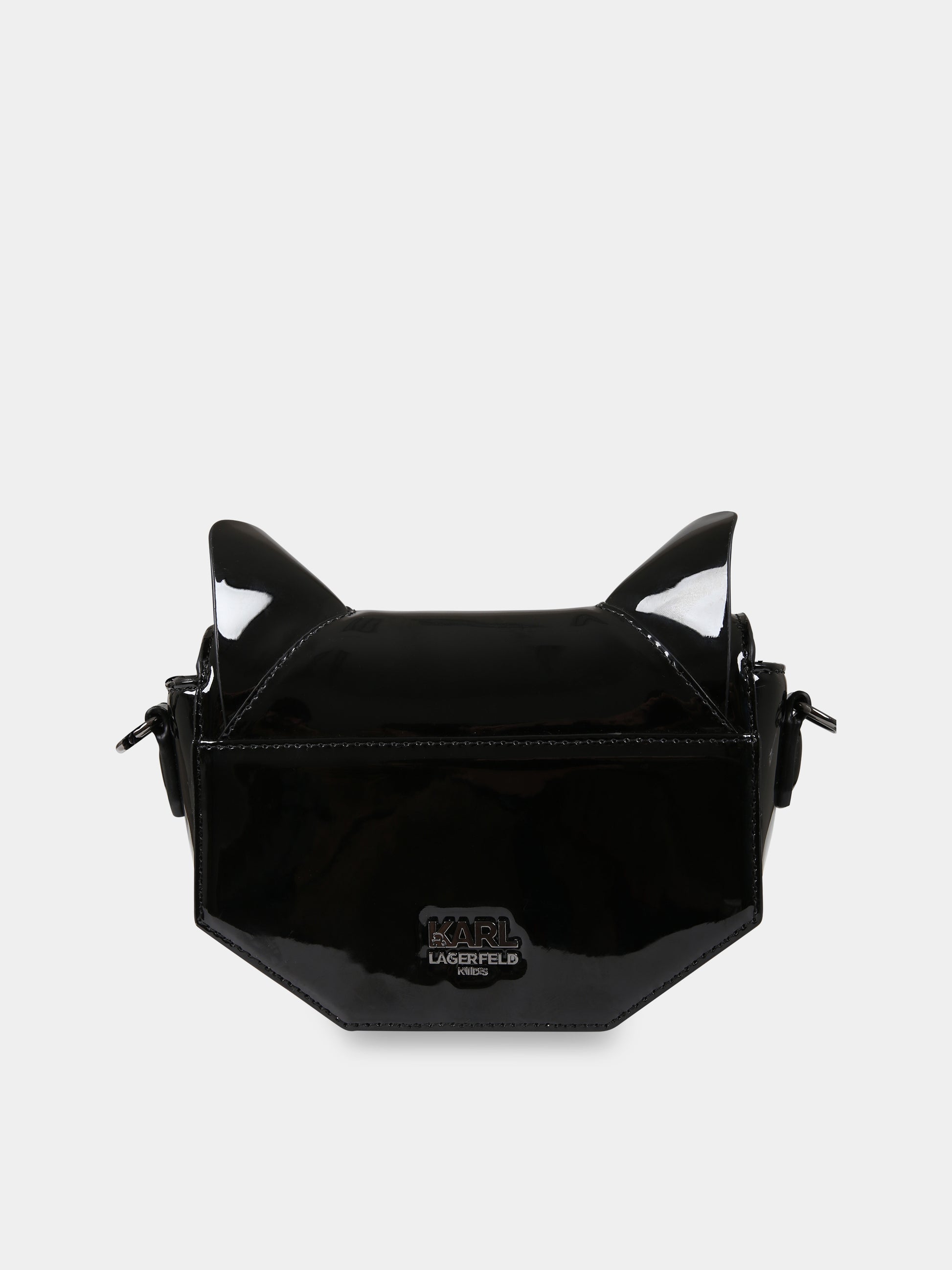 Borsa nera per bambina con logo,Karl Lagerfeld Kids,Z10155 09B