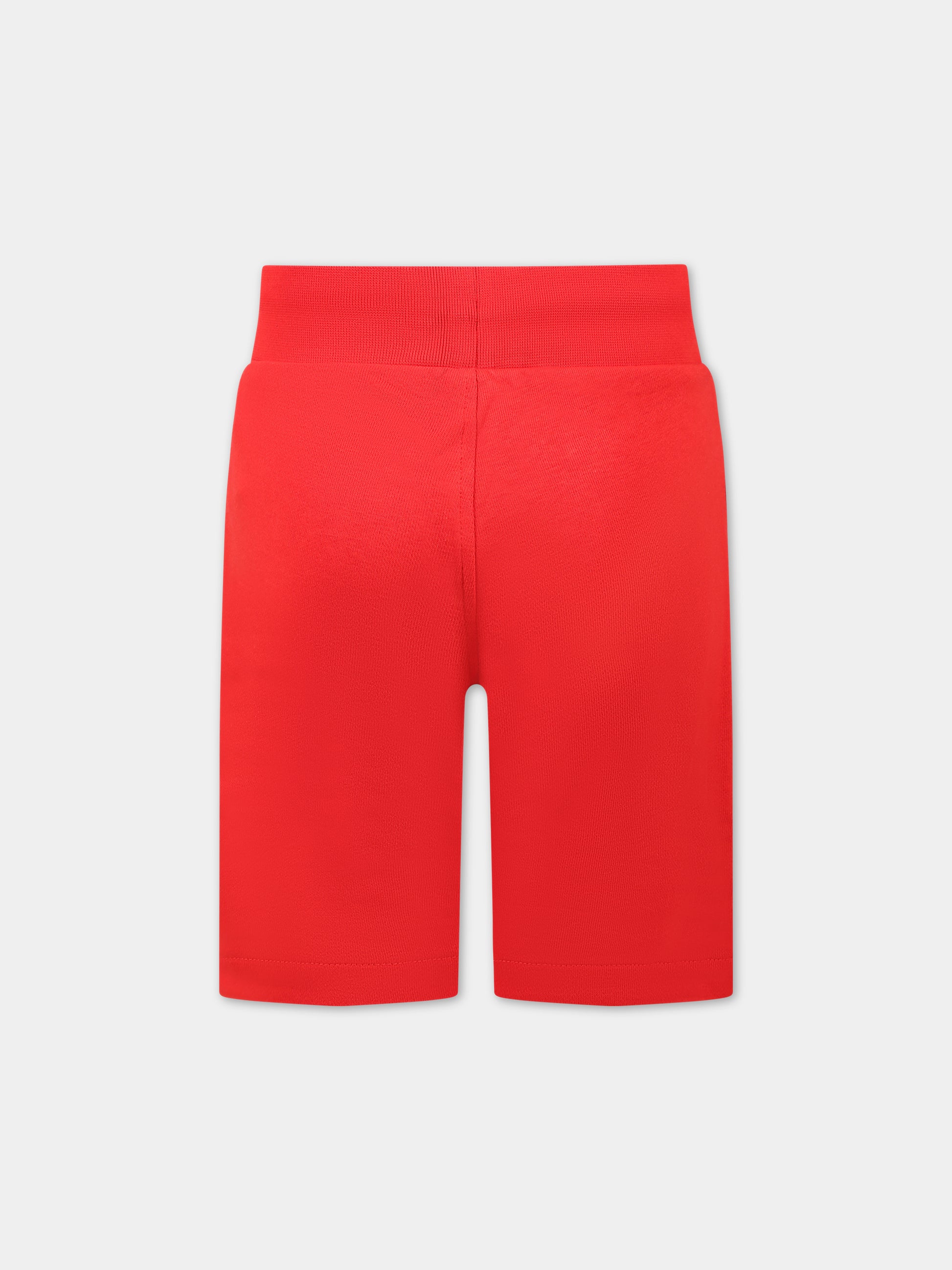 Shorts rosso per bambino con logo,Hugo,G24101 990